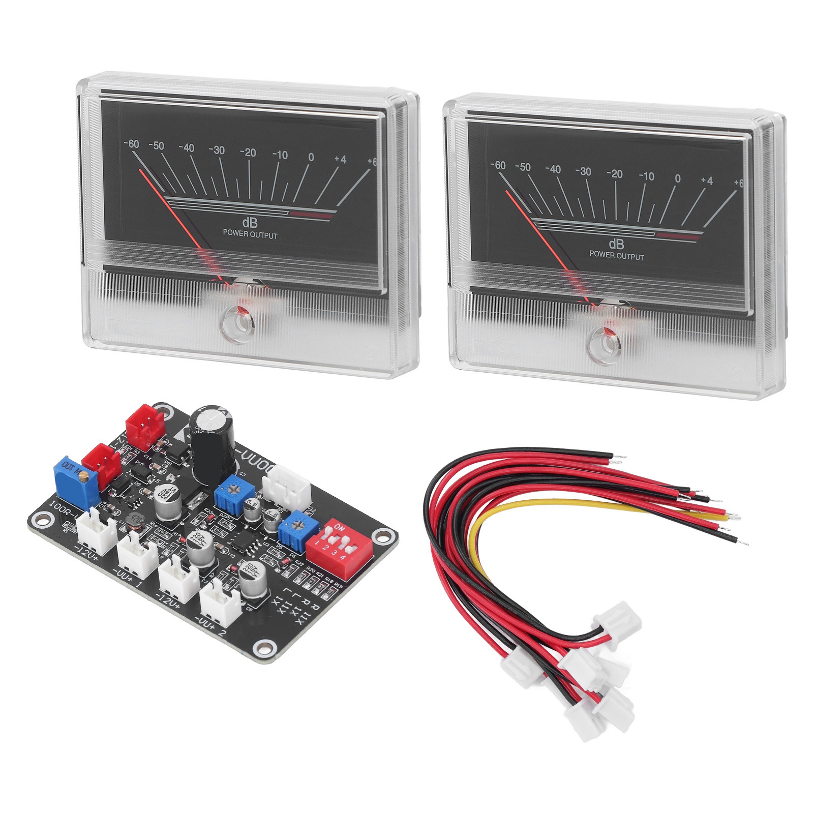Vorverstärker-/verstärker-kit Mit Treiberplatine Und Audiopegelanzeige (vu-meter)