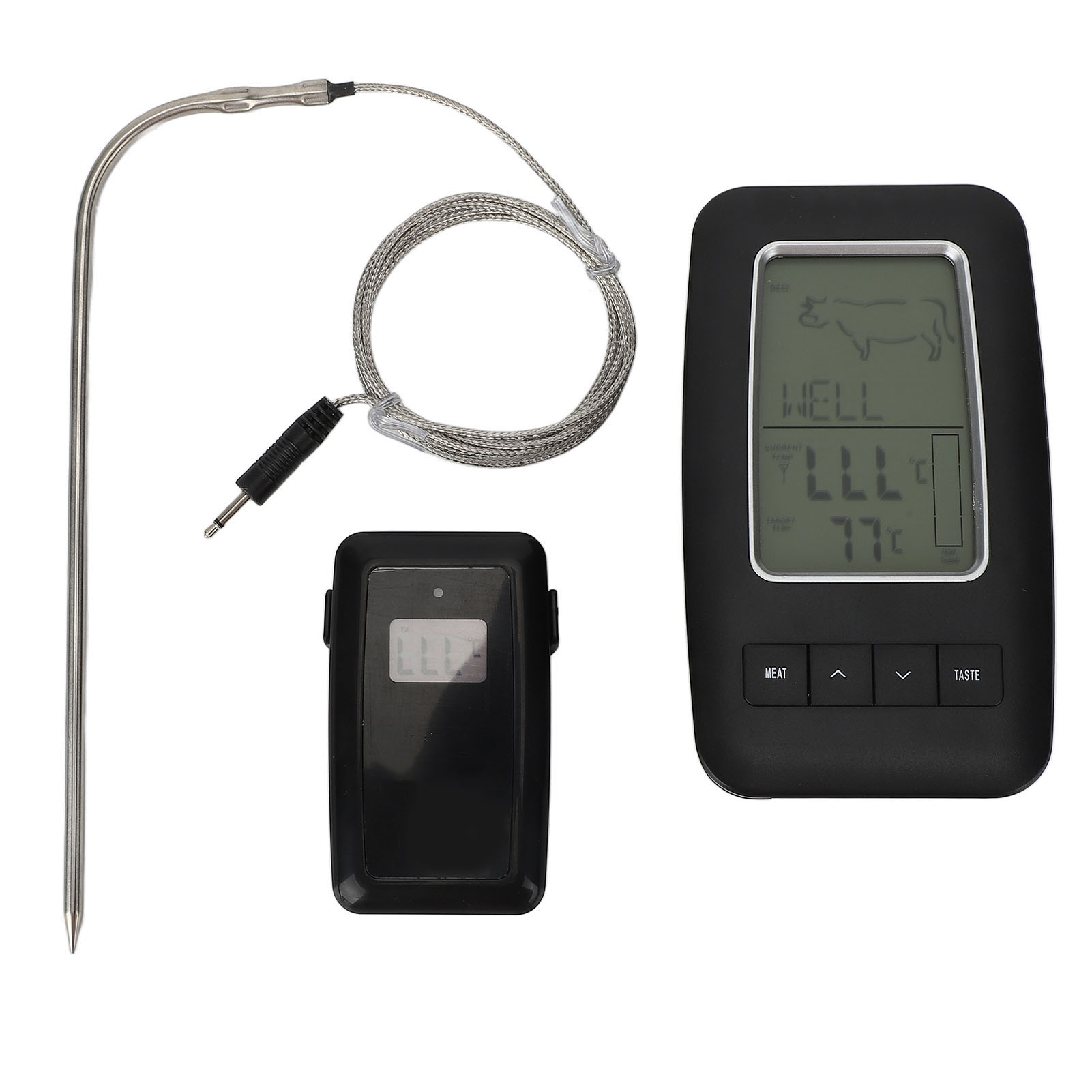 Kabelloses Digitales Grillthermometer Mit Sonde Zur Sofortigen Anzeige – Ideal Zum Kochen, Grillen Und Backen In Der Küche
