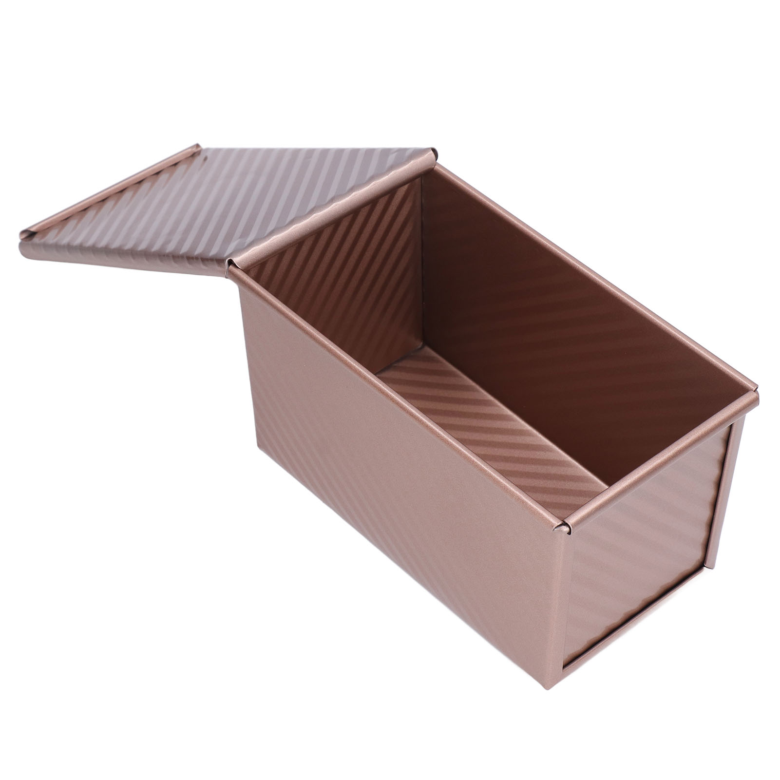 Backform Aus Kohlenstoffstahl, Antihaftbeschichtung, Einfaches Entformen Von Brot Und Toast, Mit Deckel, Ideal Zum Backen.