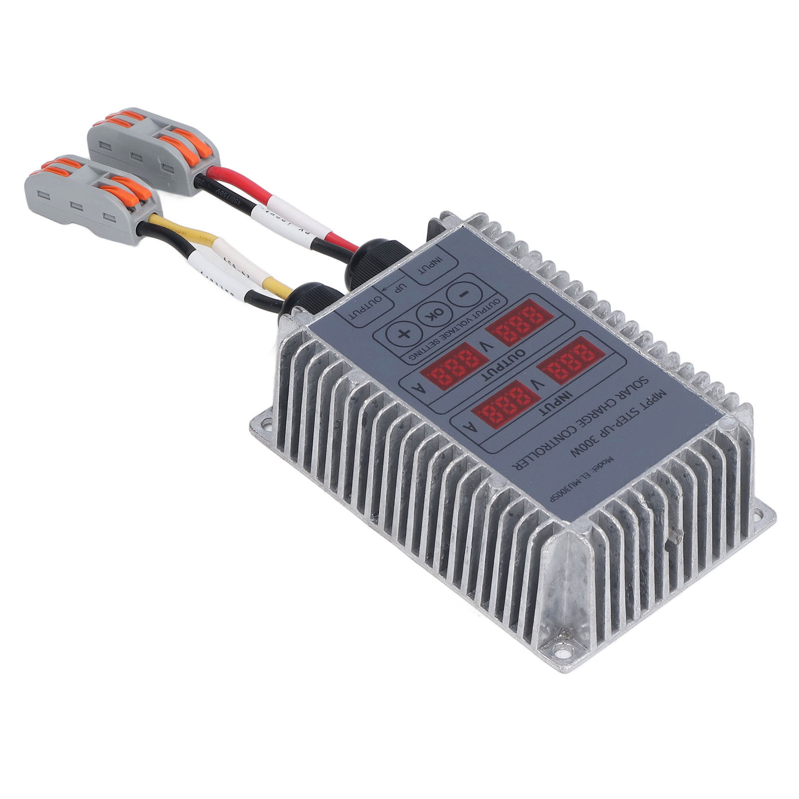 Mppt-boost-solarladeregler, Einstellbare Spannung, Wasserdicht, Mit Display, 24–85 V, 300 W