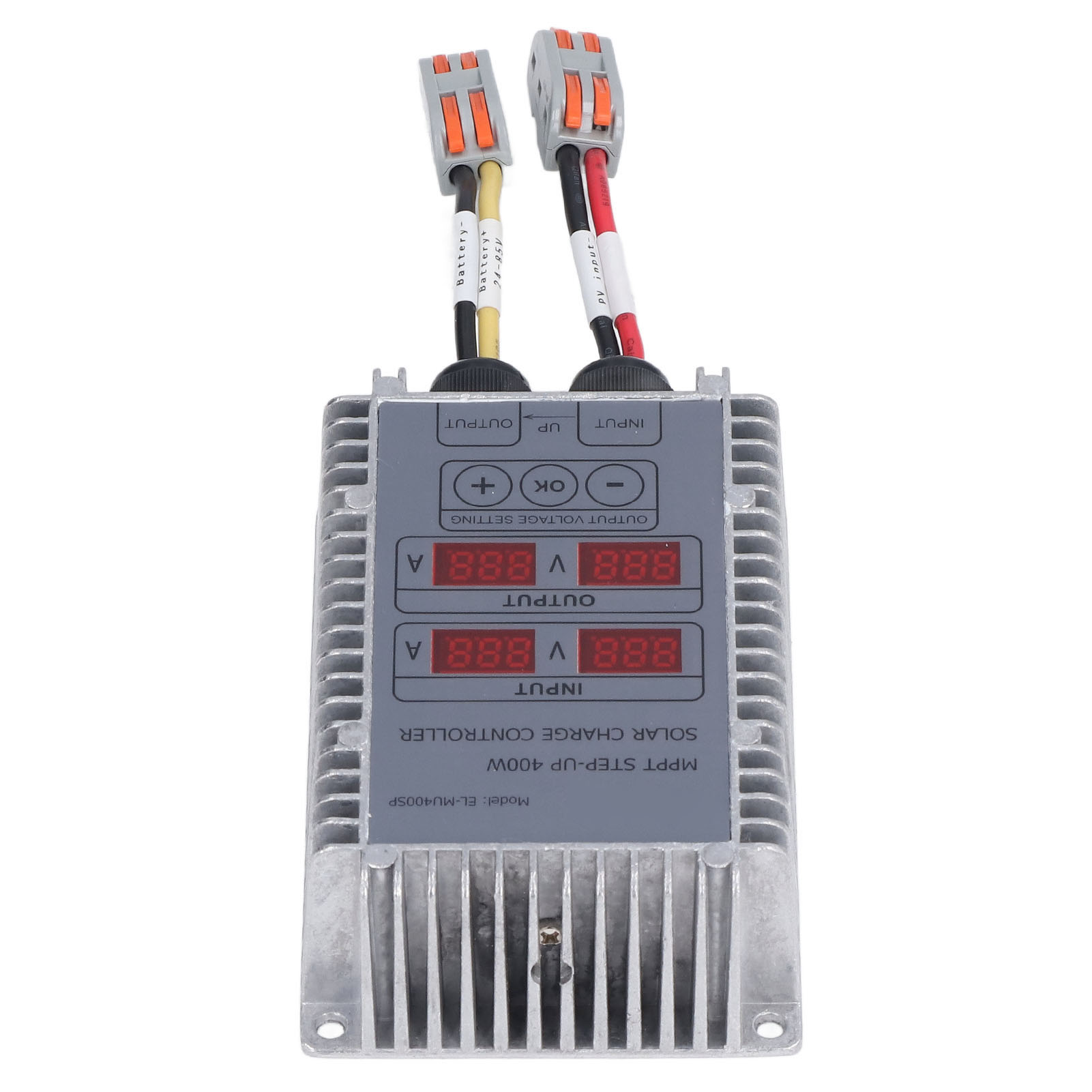 Mppt-boost-solarladeregler, Einstellbare Spannung, Wasserdicht, Mit Display, 24–85 V, 400 W