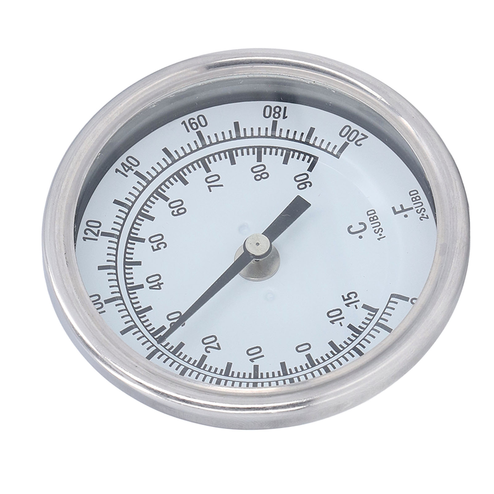 Bimetallthermometer G1/2 Aus Edelstahl 304, Temperaturbereich Von 15°c Bis 90°c, Durchmesser 83 Mm, Hohe Präzision, Für Grillzwecke.