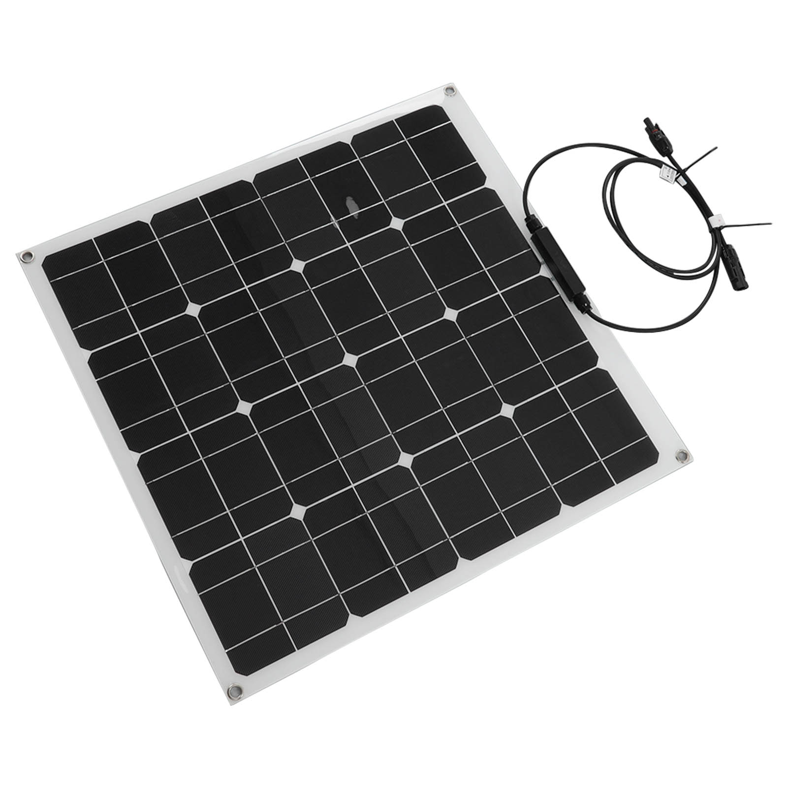 Halbflexibles, Wasserdichtes, Faltbares Monokristallines Solarpanel, Tragbares Solarladegerät Für Auto, Wohnmobil Und Boot, 50 W, 18 V