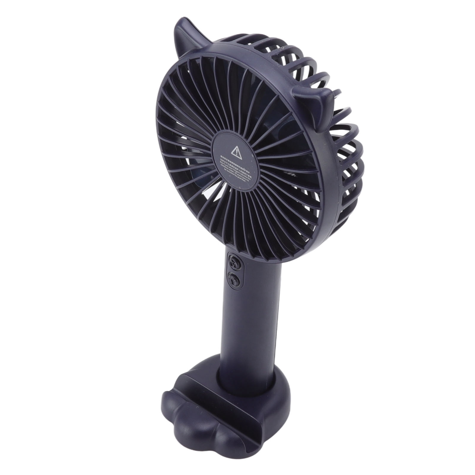 Niedlicher, Per Usb Aufladbarer, Tragbarer Ventilator Mit 3 Geschwindigkeitsstufen, Aus Abs Und Pc, Batteriebetrieben, Ideal Für Reisen, Dunkelblau