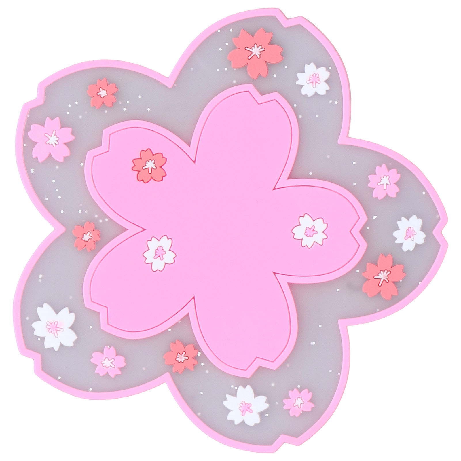 Sakura Untersetzer, Ca. 11,5 Cm, Hitzebeständig, Strapazierfähig, Rutschfest, Pvc, Eleganter Stil, Getränkeuntersetzer Für Tassen Und Gläser, Rosa