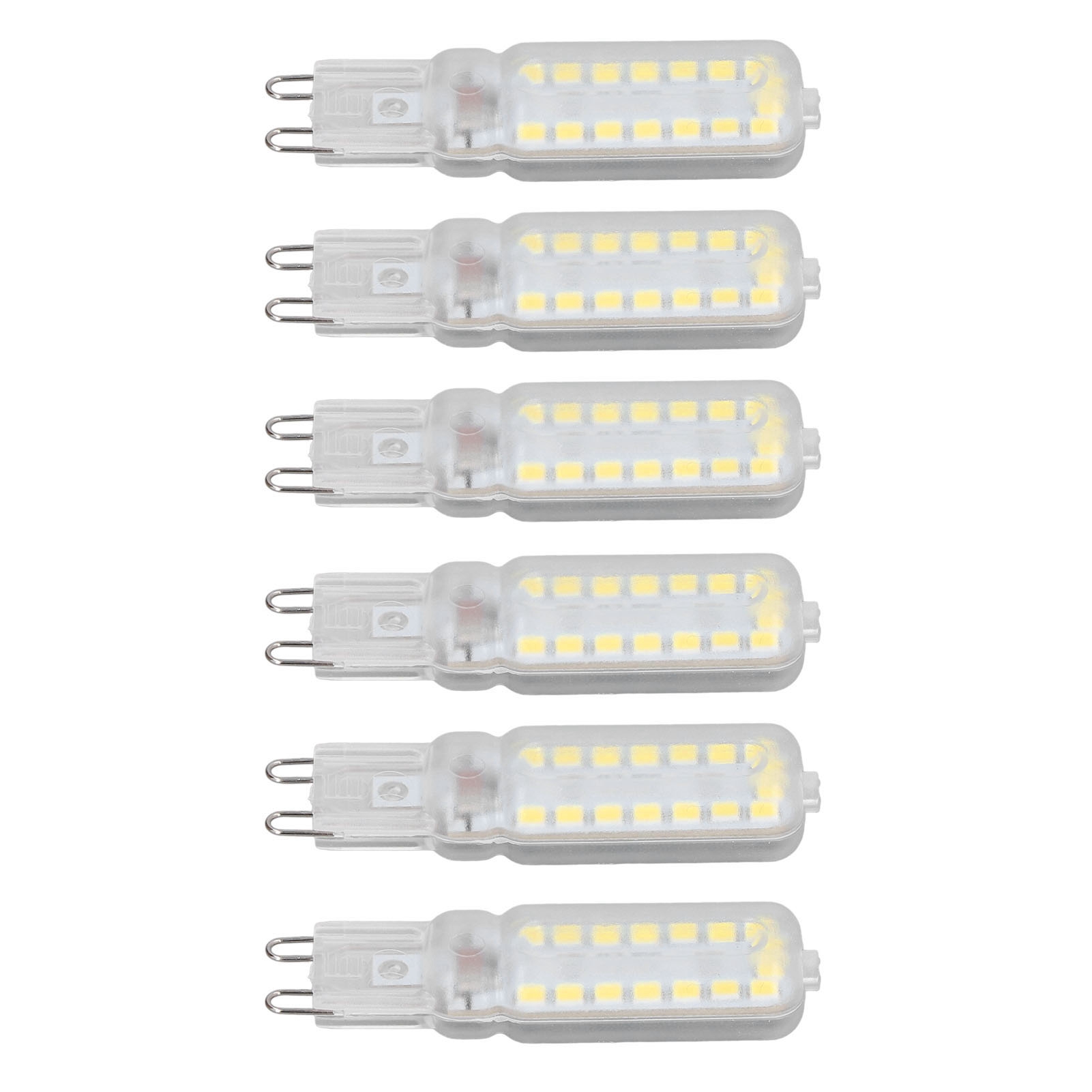 6er-pack Dimmbare G9-led-lampen (7 W), 360°-beleuchtung, Neutralweiß, 220–240 V, Für Wand-, Tisch- Oder Schranklampen