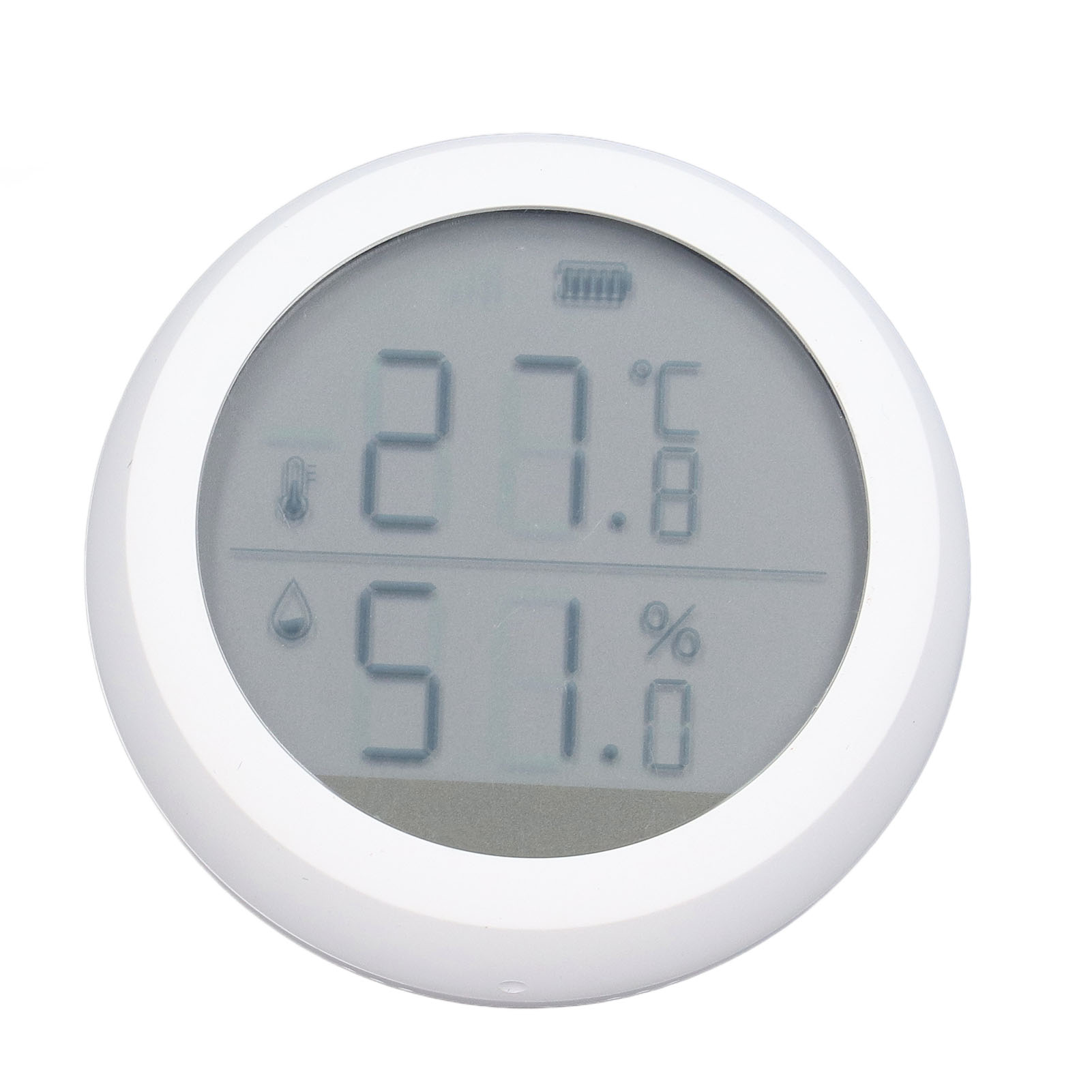 Intelligenter Temperatur- Und Feuchtigkeitsdetektor Mit Fernsteuerungs-app, Lcd-bildschirm Und Alarmfunktion Für Zuhause