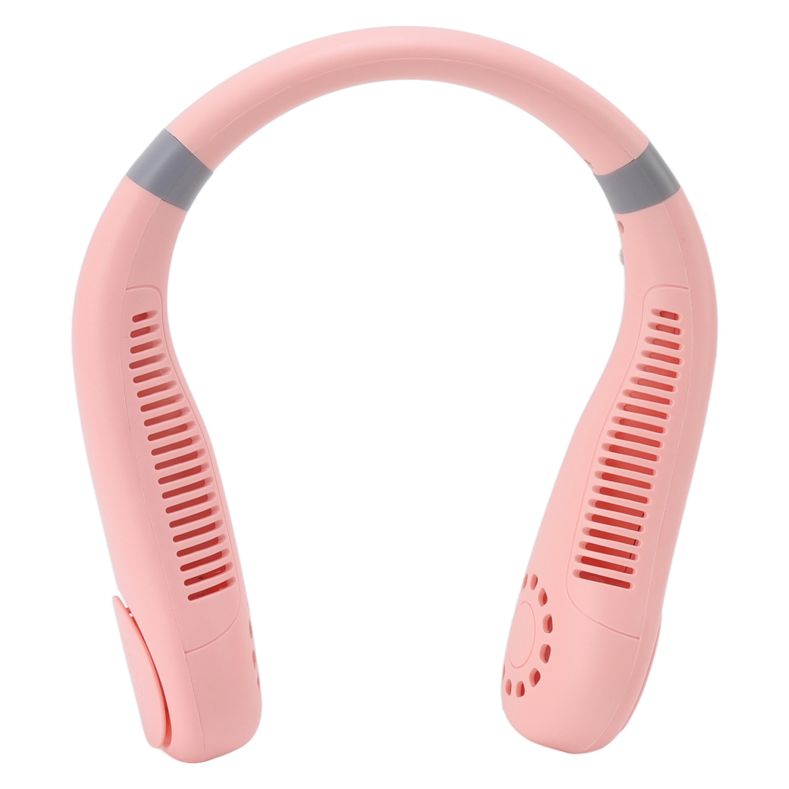 Klingenloser Nackenventilator Mit Atmungsaktivem Licht, 2400 Mah Akku, Freihändig Bedienbar, Mini-nackenventilator In Pink Für Reisen Und Outdoor-aktivitäten