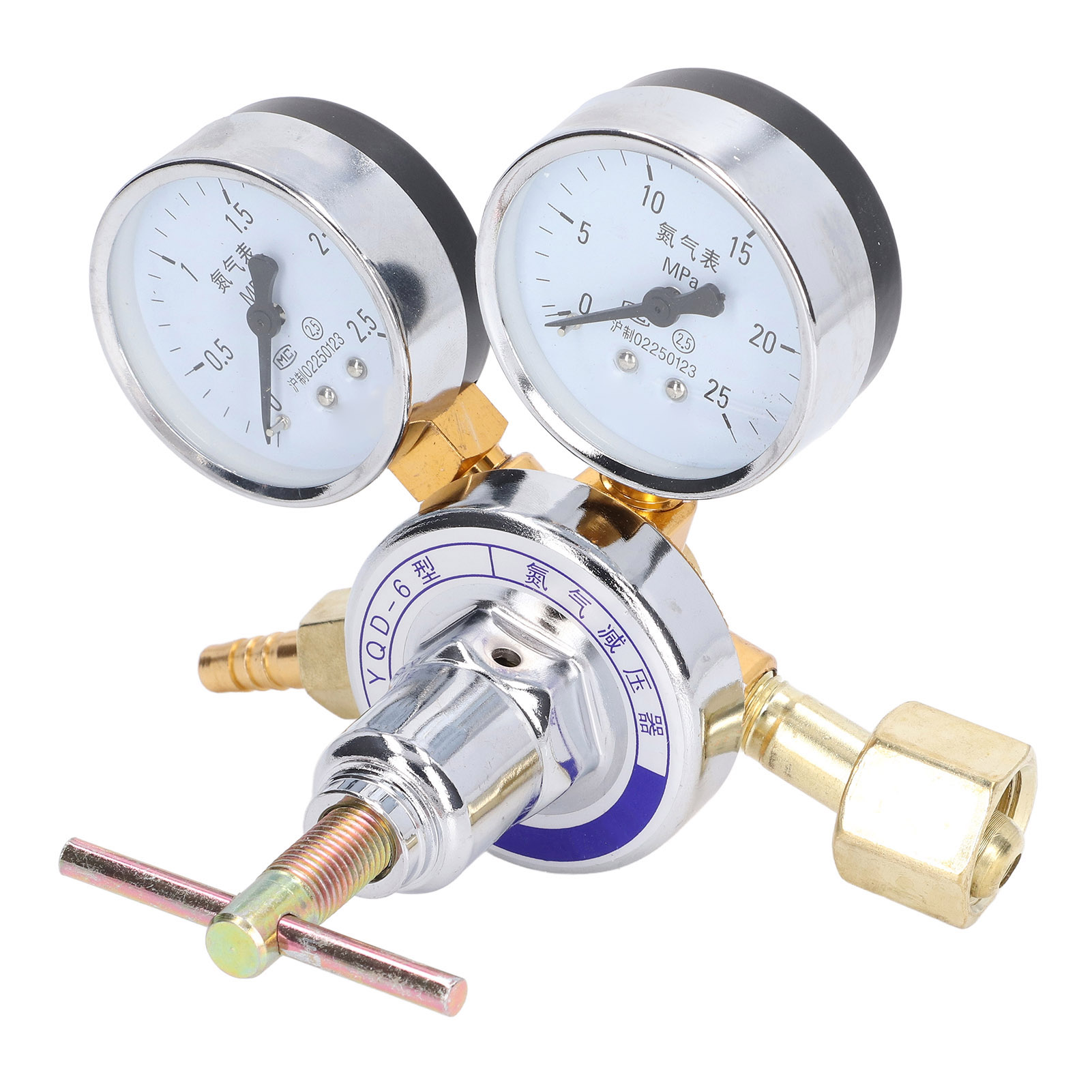 Stickstoffregler-manometer-set, Druckminderungsventil, Messing-einlass/auslass, Messreduzierer