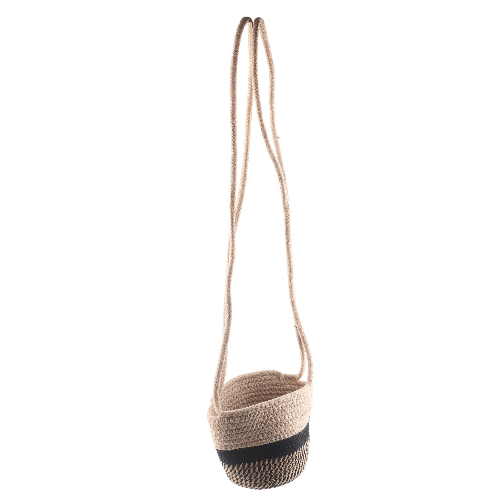 Hängender Blumentopfhalter Aus Webstoff, Zimmerpflanzenkorb, Hängender Blumentopfhalter Aus Baumwollseil, Pflanzenaufbewahrungsorganizer