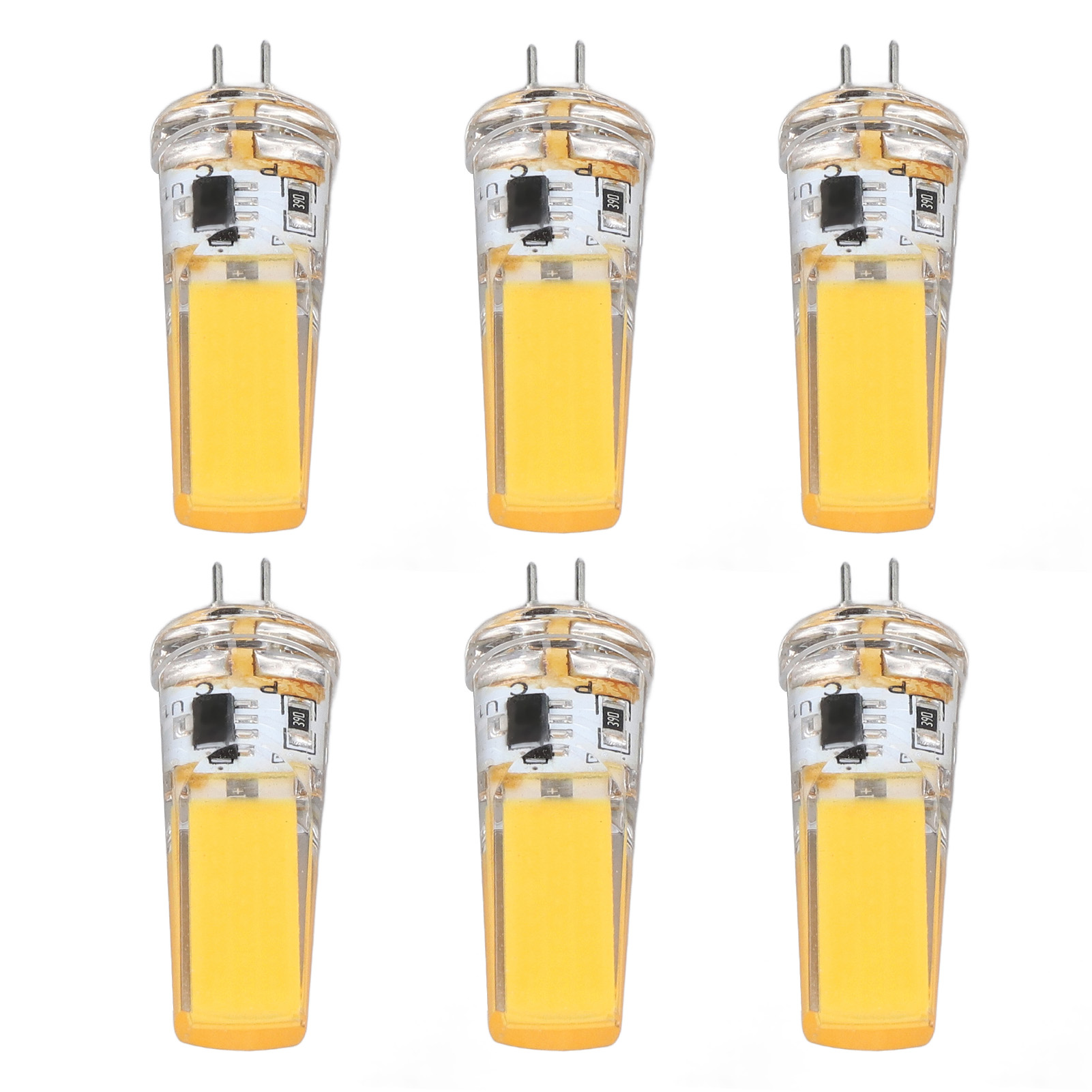 6er-pack G4 9w Dimmbare Cob-led-lampen, 500 Lm, Für Deckenleuchten, Außenlampen Und Kronleuchter, Warmweißes Licht (3000 K)