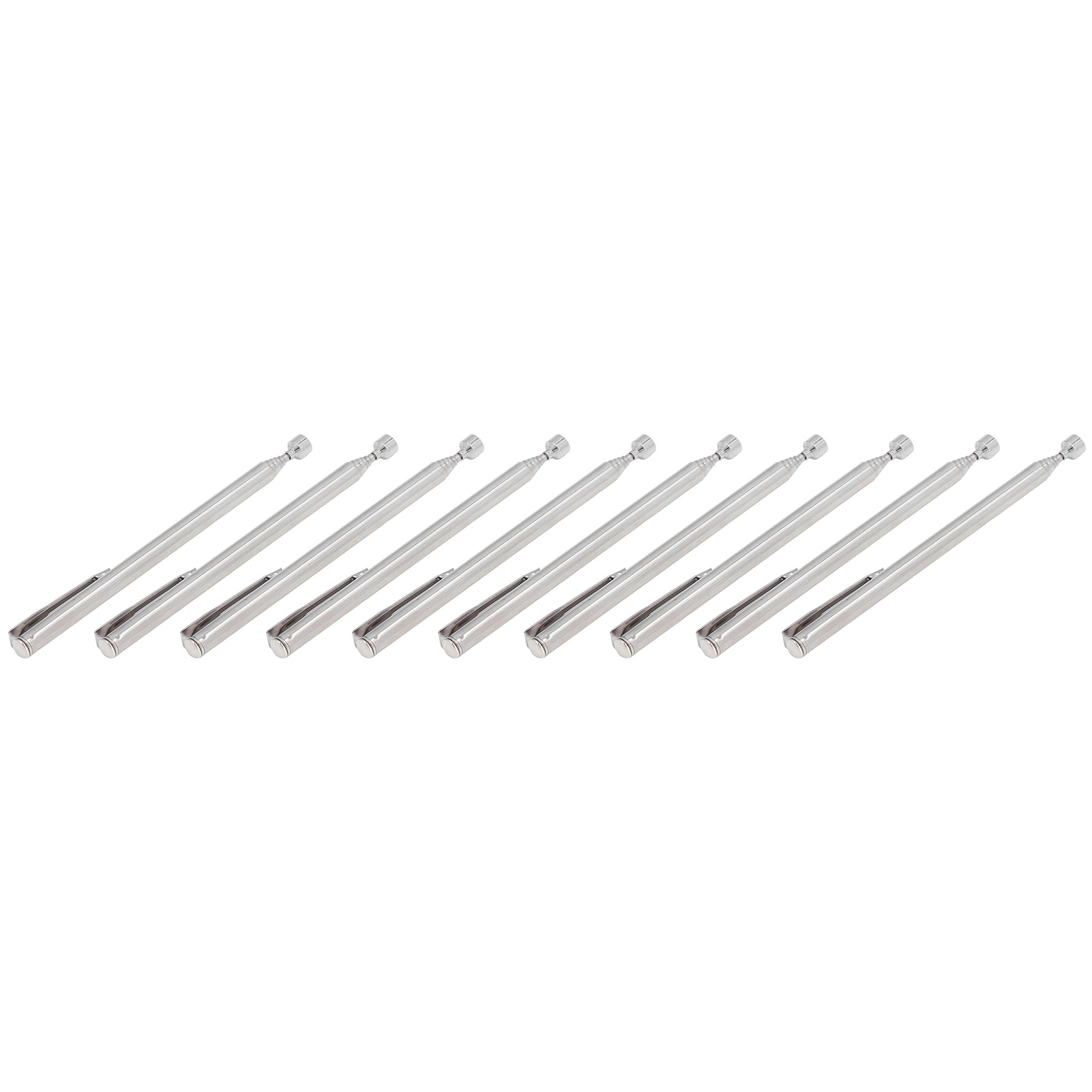 Set Mit 10 Teleskopierbaren Magnetischen Edelstahl-hebewerkzeugen Mit Taschenclip