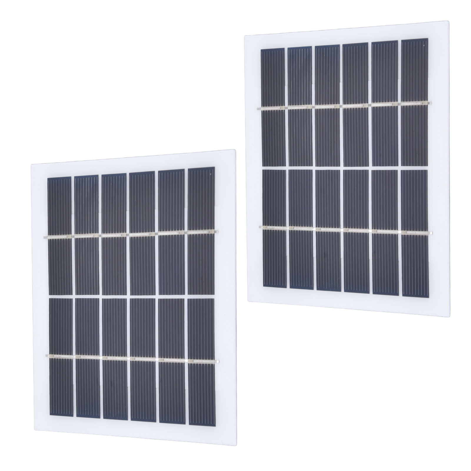 2 Stück Tragbare Solarmodule, 2 W, 6 V, Mini-solarzellen, Hoher Wirkungsgrad Für Haushaltsbeleuchtung