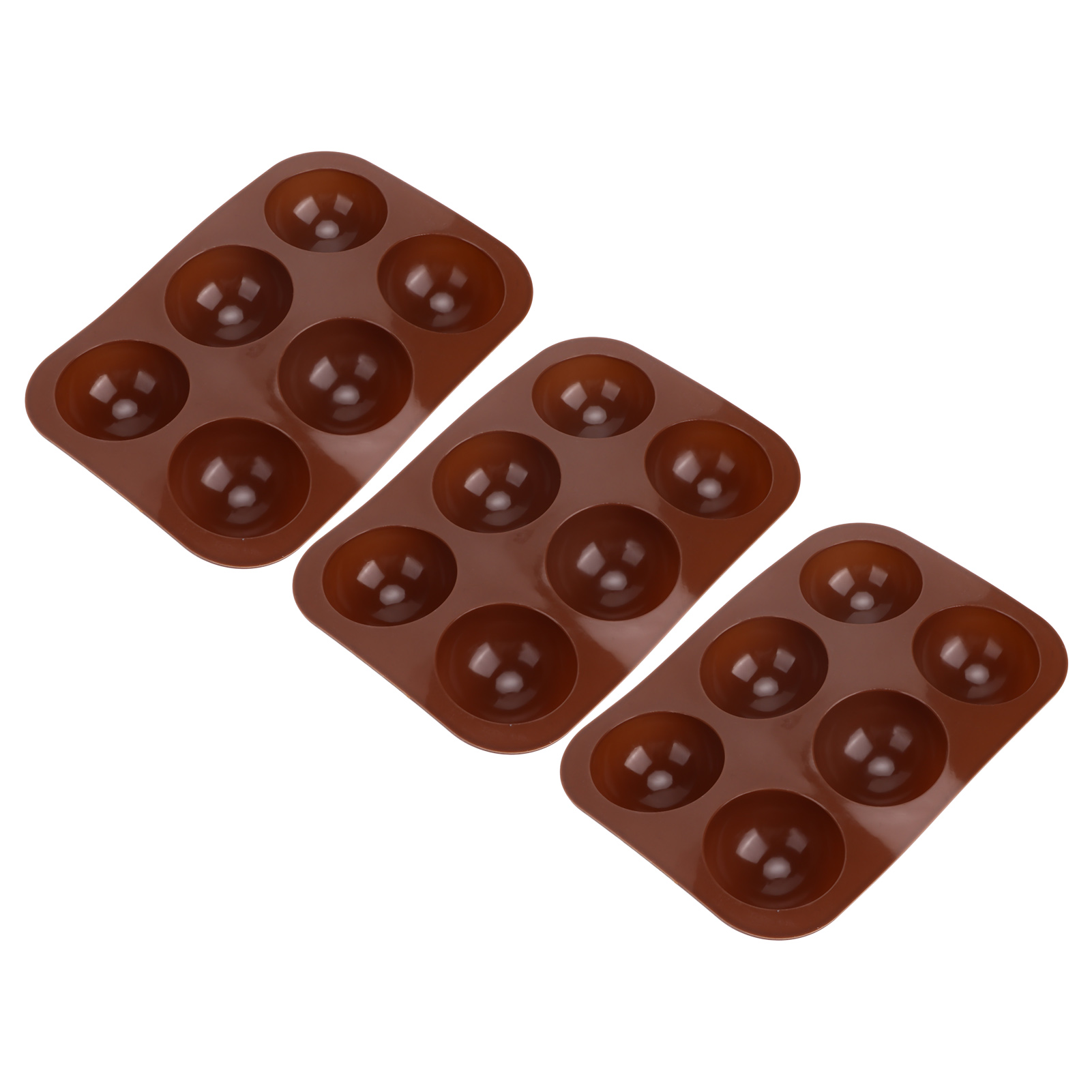 Stück Silikon-backform Mit 6 Mulden, Halbkugelförmige Schokoladenbombenform Für Kuchen Und Pudding