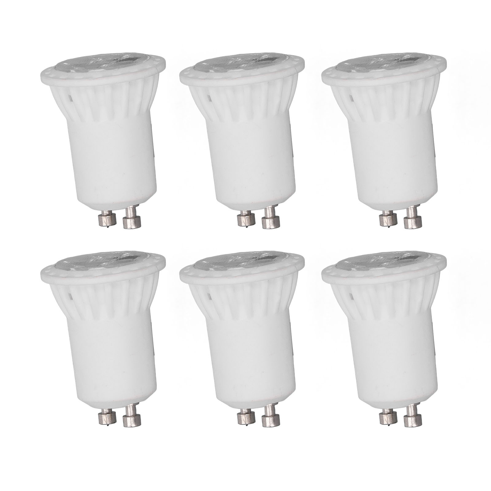 6er-pack Mr11-keramik-led-lampen, 4 W, 360 Lm, Uv-frei, 120° Abstrahlwinkel, Gu10-sockel, Haushaltsbeleuchtung, 220 V Wechselstrom, Warmweißes Licht (3000 K)