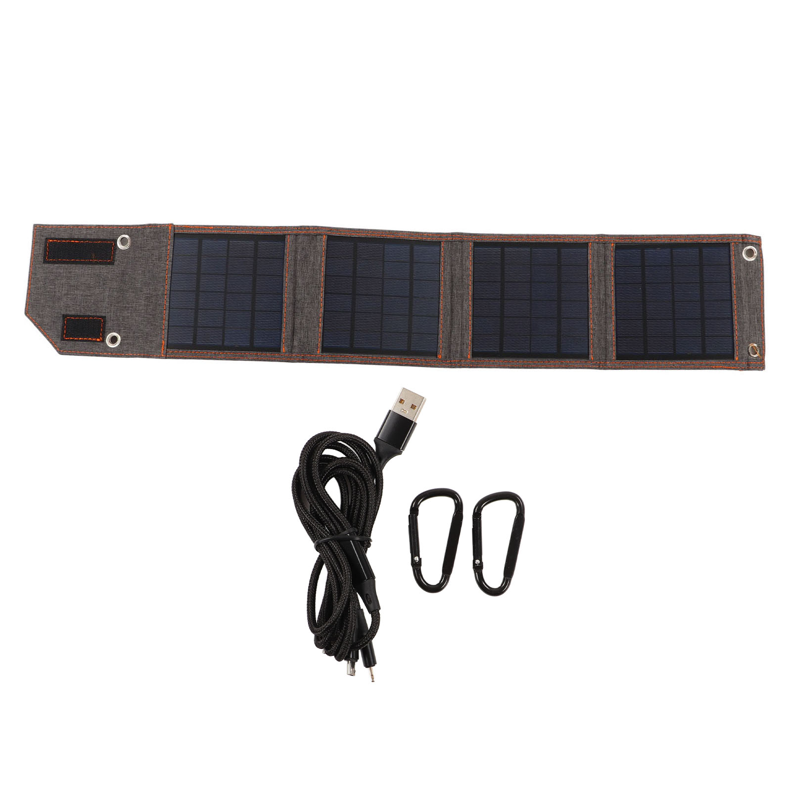 Faltbarer 8w 5v Polykristalliner Silizium-solarlader Mit Usb-anschluss Und Faltbarer Aufbewahrungstasche Für Camping, Wandern Und Bergsteigen.