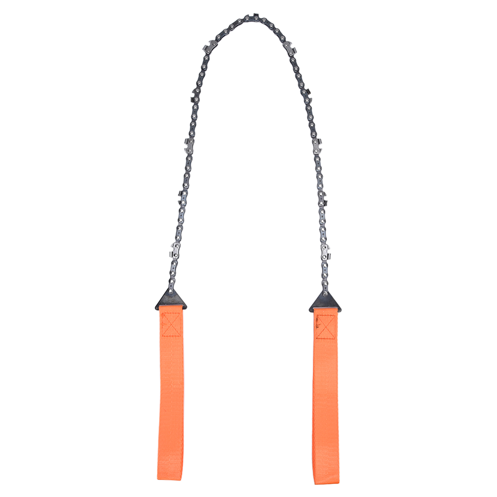 24 Zoll Outdoor-taschenkettensäge Mit Reißverschluss, Überlebenssäge, Handsägekette Zum Holzschneiden, Orange