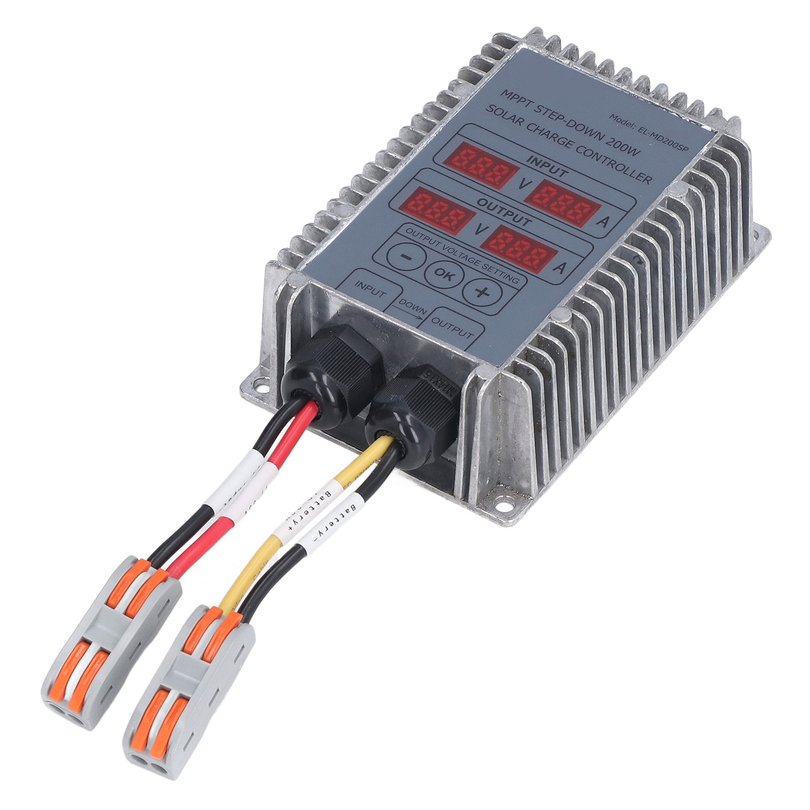 Mppt-abwärtswandler 10-30v Solarladeregler, Einstellbare Regelung Für 200w Batterie