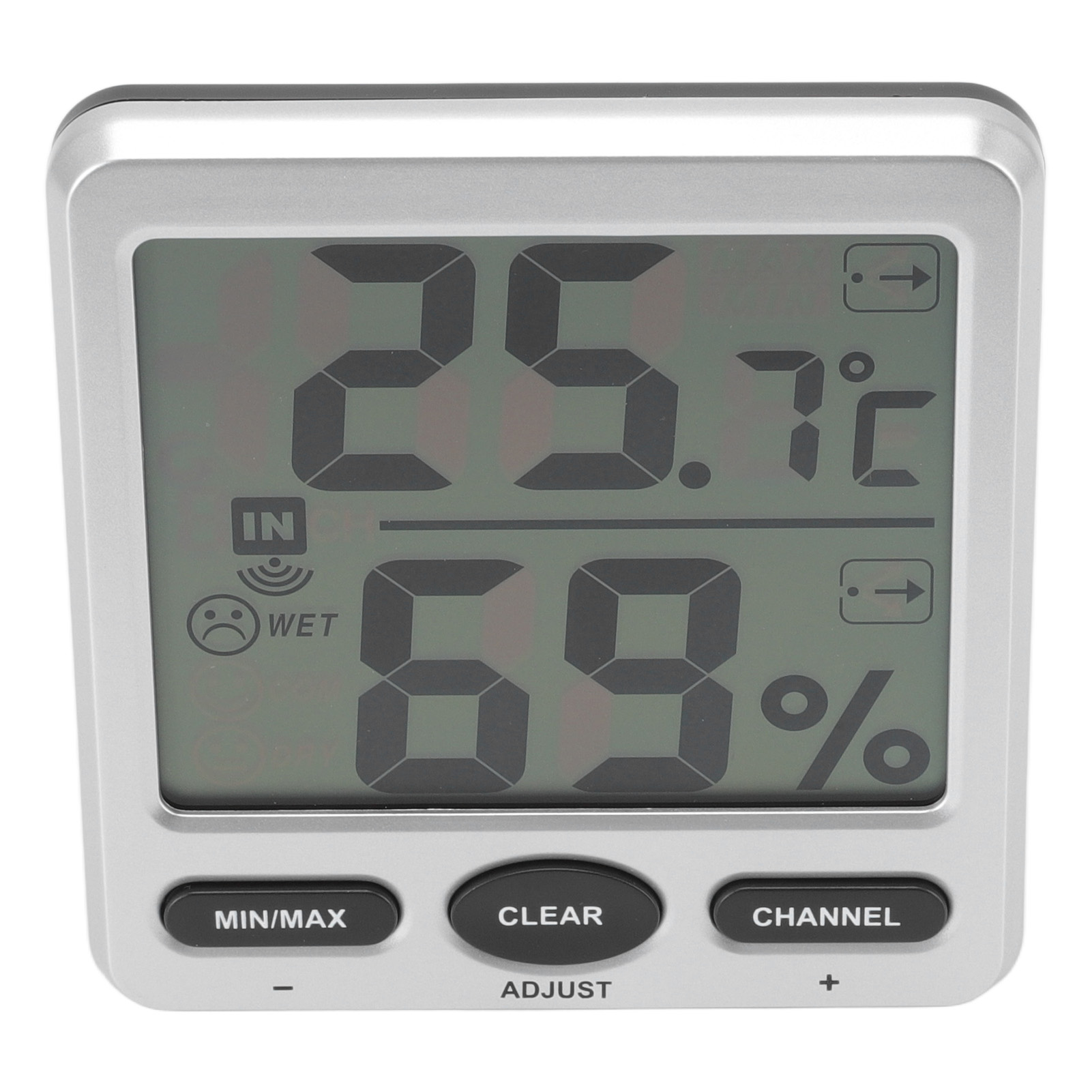 Raumthermometer Mit Großem Display, Komfortstufenanzeige, 24-stunden-aufzeichnung Und Hochpräzisem Feuchtigkeitssensor Für Den Innen- Und Außenbereich.