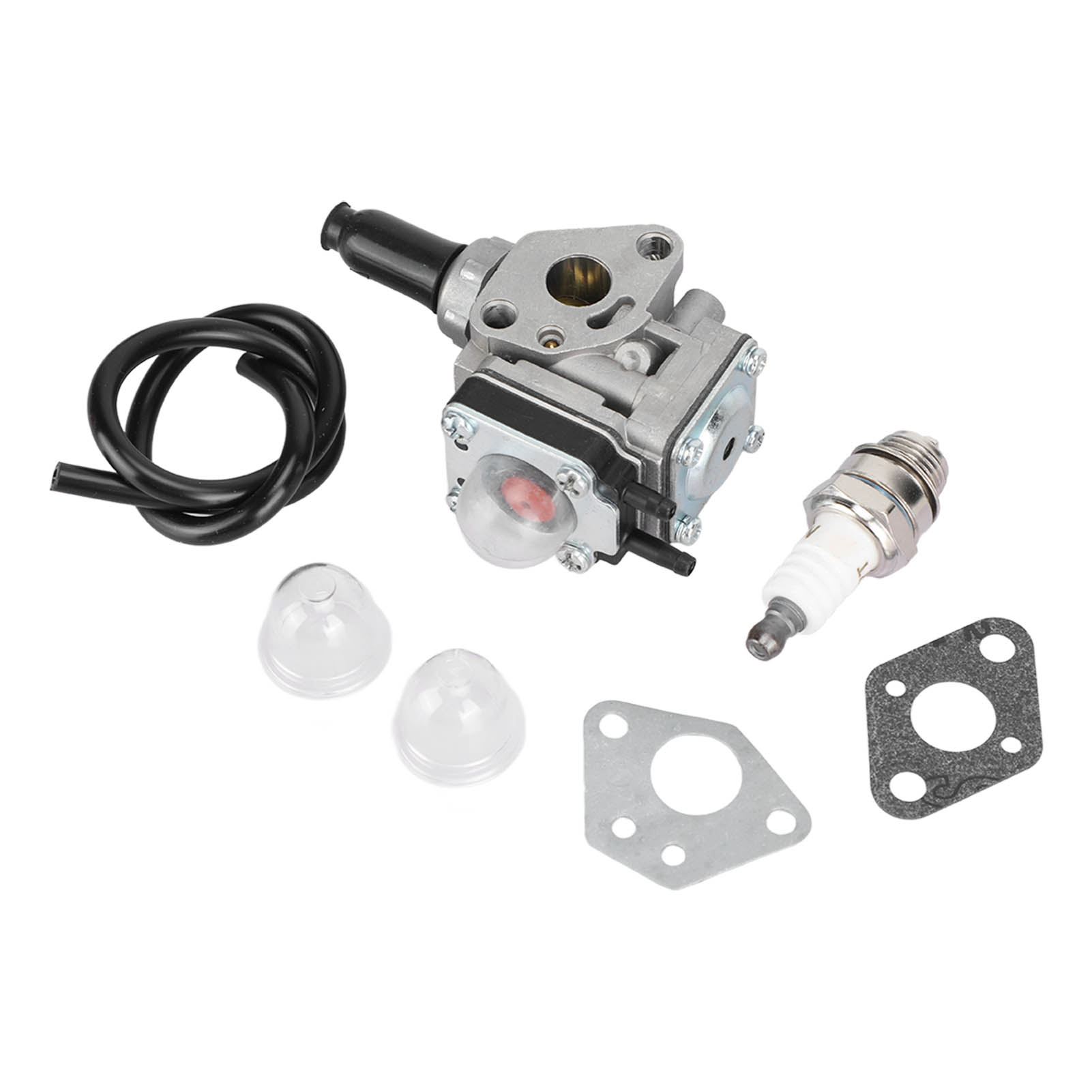 Vergaser-reparatursatz Mit Ölschlauchdichtung Und Zündkerze Für Rasenmäher, Freischneider Und Trimmer Kbh48a