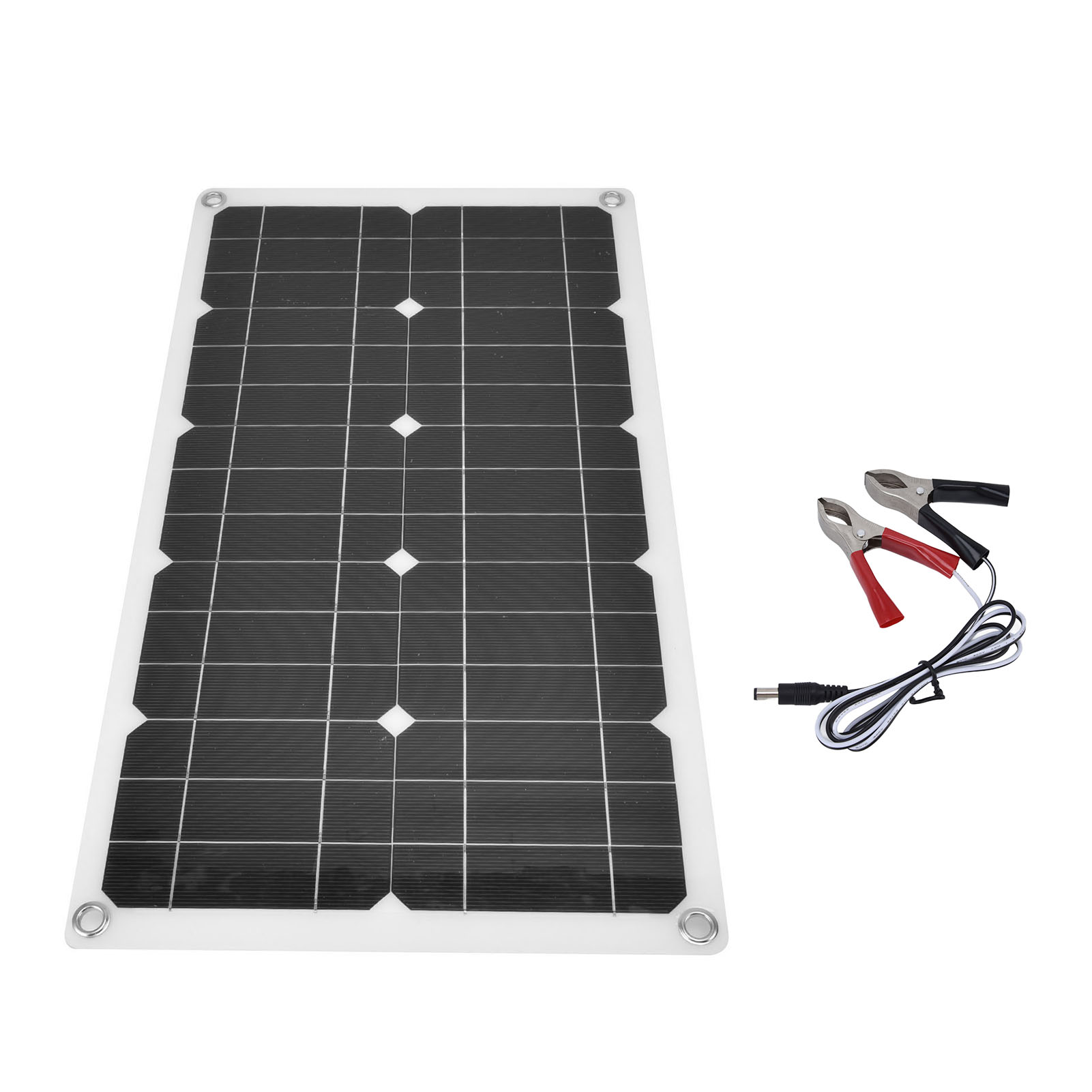 18v 100w Solarpanel, Wasserdichtes Solar-ladepanel Für Den Außenbereich, Geeignet Für Haushalt, Auto Und Boot