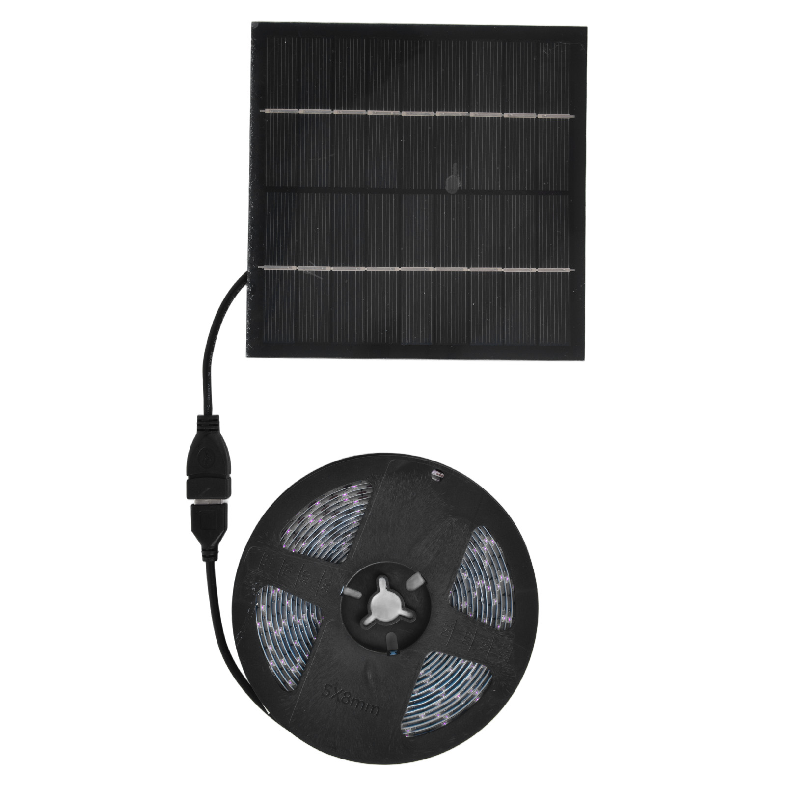 Solarbetriebener Pflanzenlichtstreifen, Umweltfreundlich, Mit Leistungsstarker 5-w-led, Fördert Das Wachstum, 2 Meter / 2,2 Yards