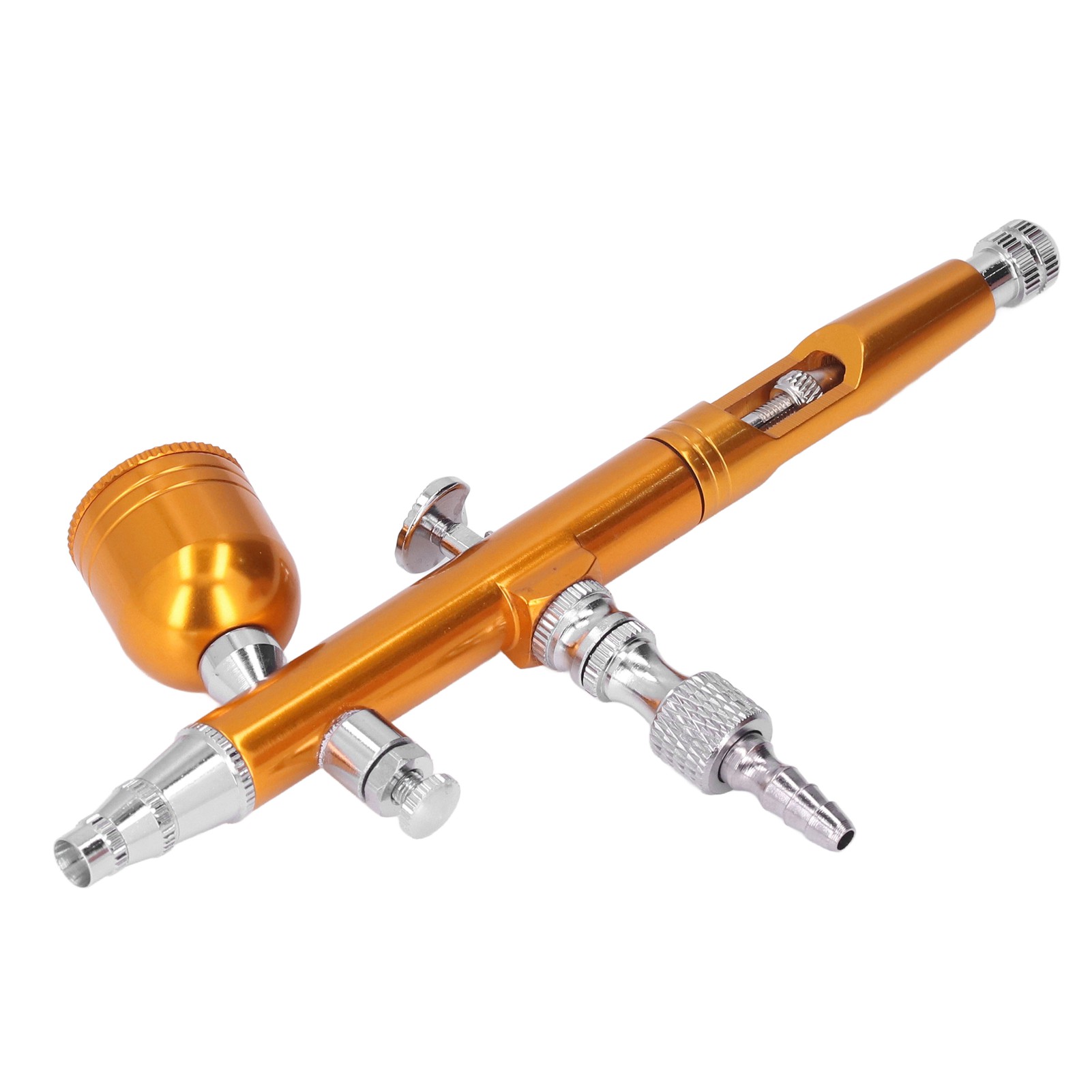 Tragbare Kleine G1/8-airbrush-farbspritzpistole Aus Messing Für Diy-make-up, Nagelkunst, Tattoos, Kostümbasteln, Gold