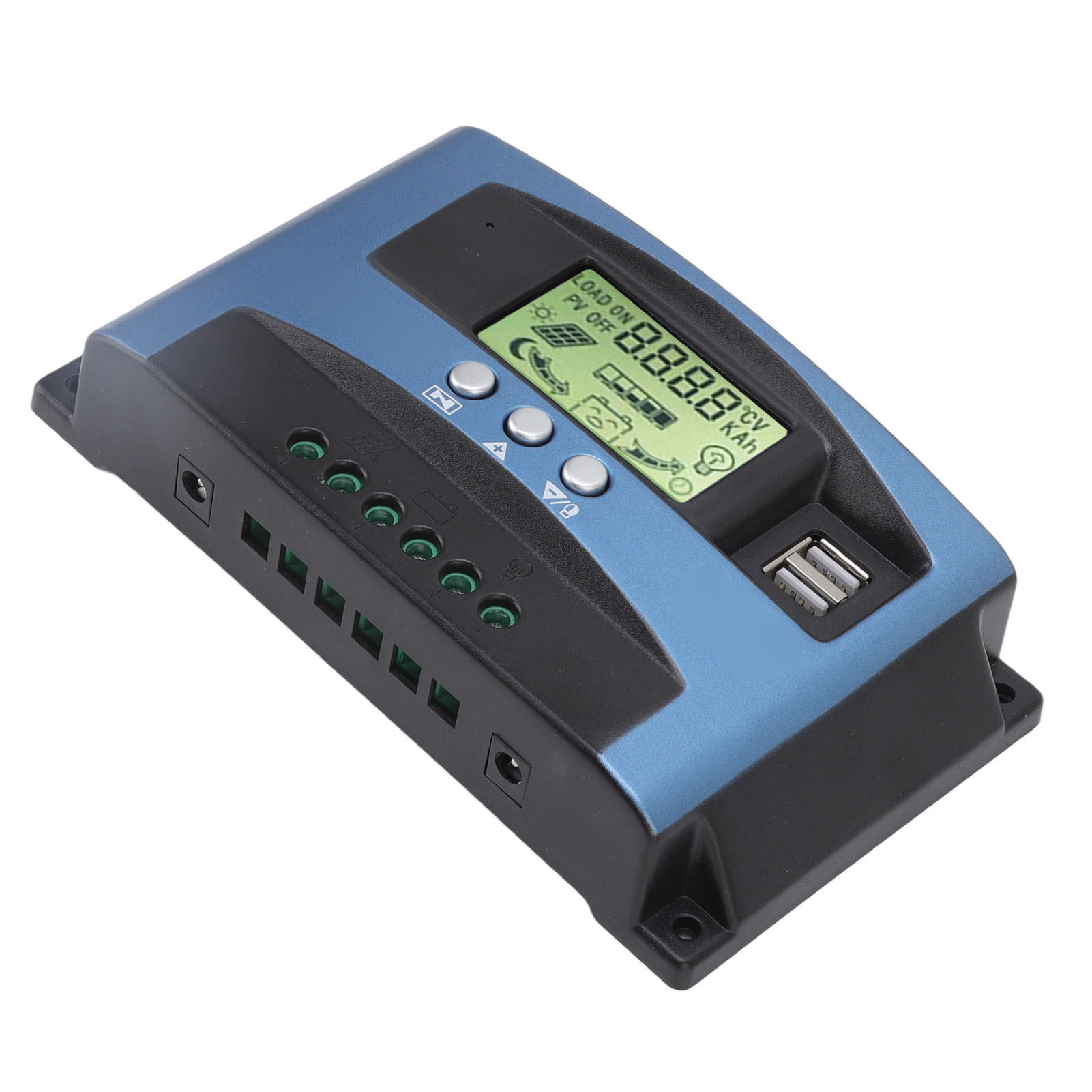 12v/24v Mppt-solarladeregler, Zwei Usb-anschlüsse, Lcd-bildschirm, Mehrere Tracking-algorithmen, 60a