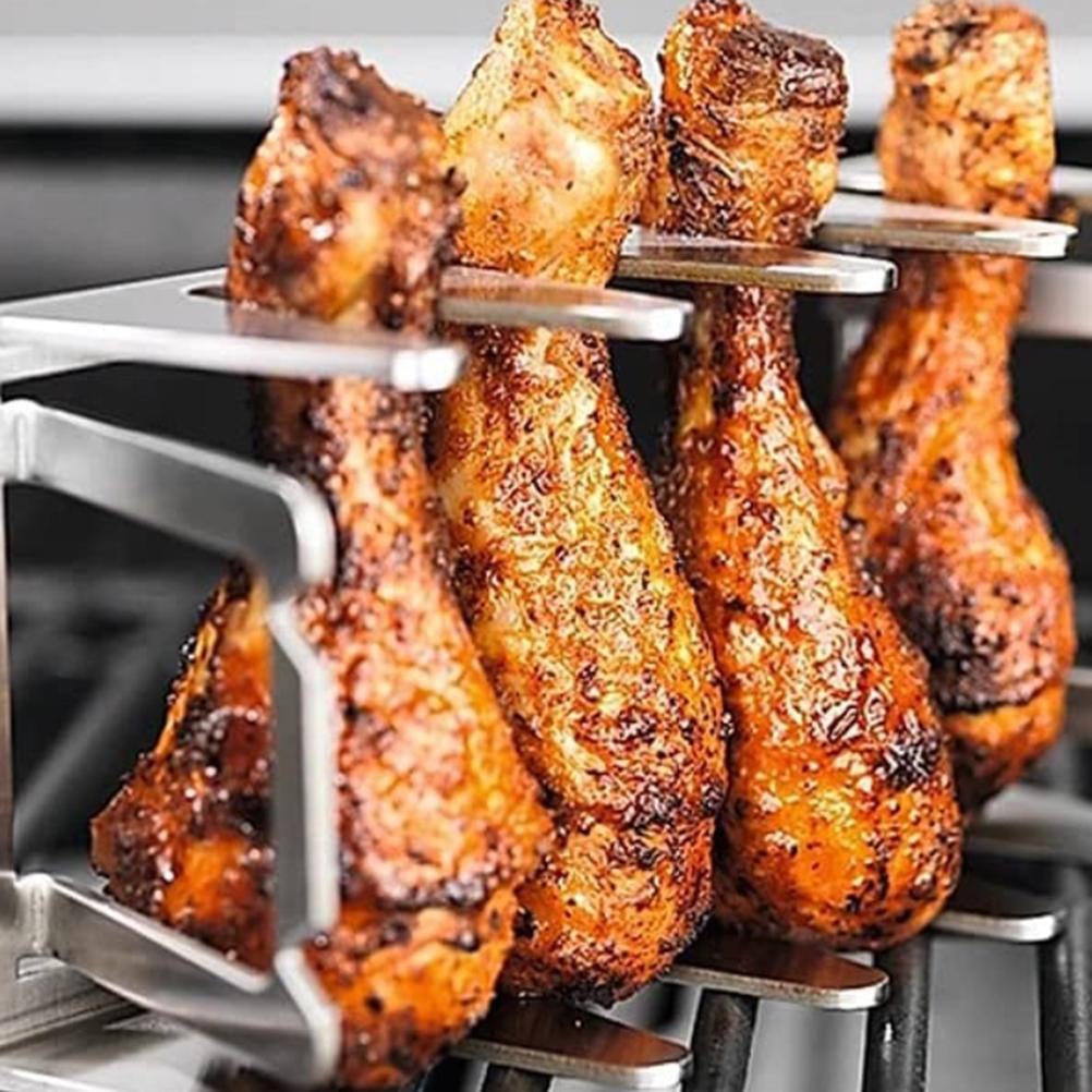 Grillspießhalter Aus Edelstahl, Grillzubehör