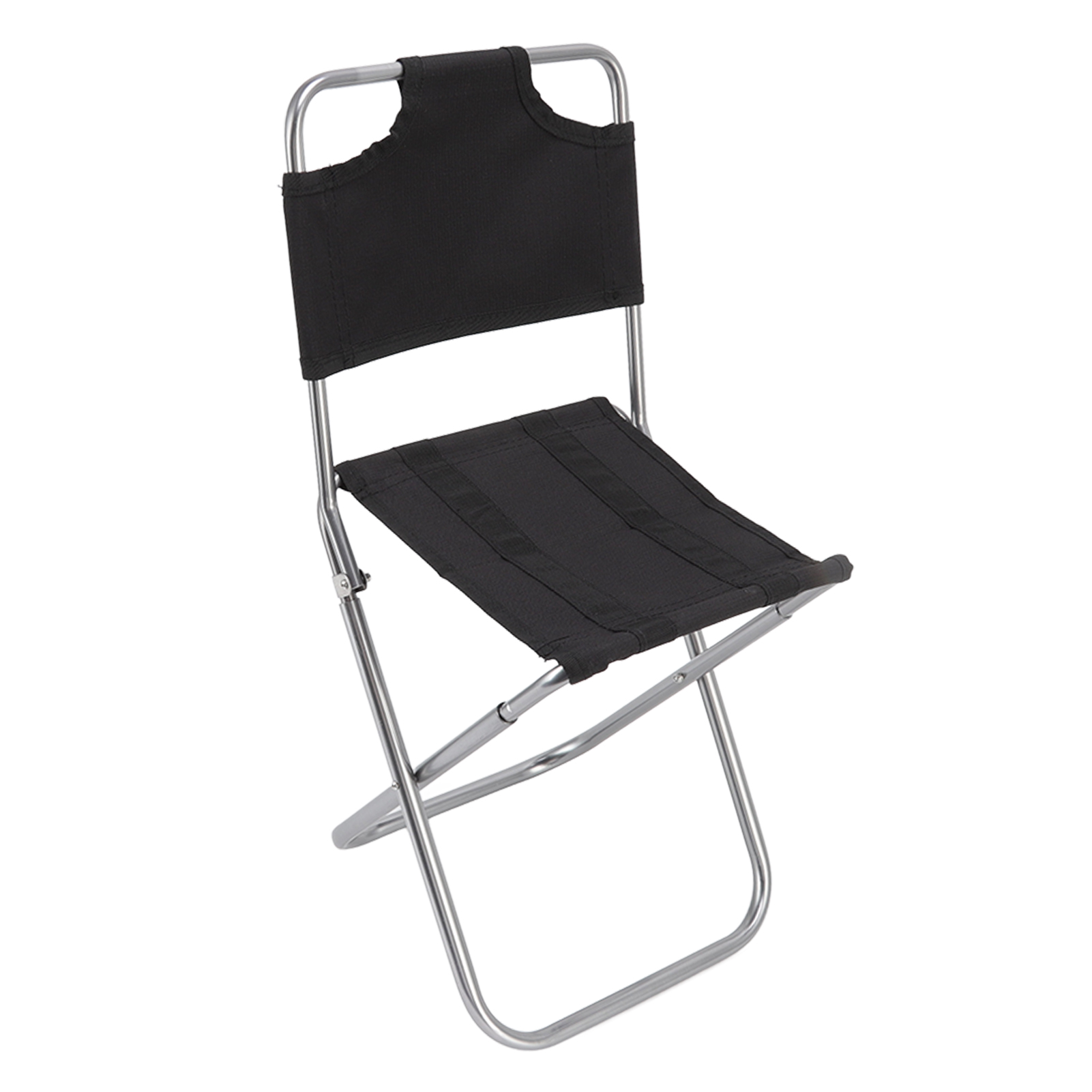 Tragbarer Klappstuhl Aus Atmungsaktivem Stoff Mit Kleiner Rückenlehne, Ideal Zum Angeln, Campen, Grillen Und Wandern.