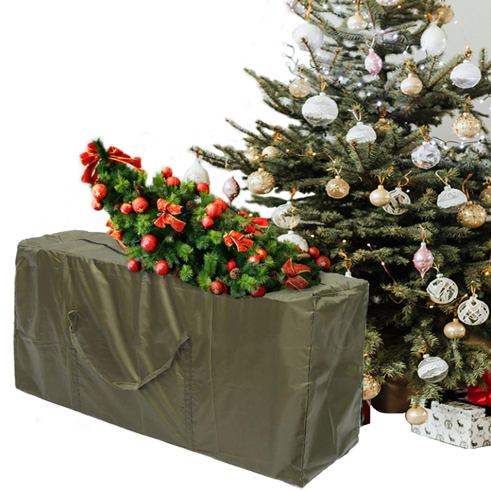 Wasserdichte Aufbewahrungstasche Für Künstliche Weihnachtsbäume, Mit Tragegriffen Und Reißverschluss.