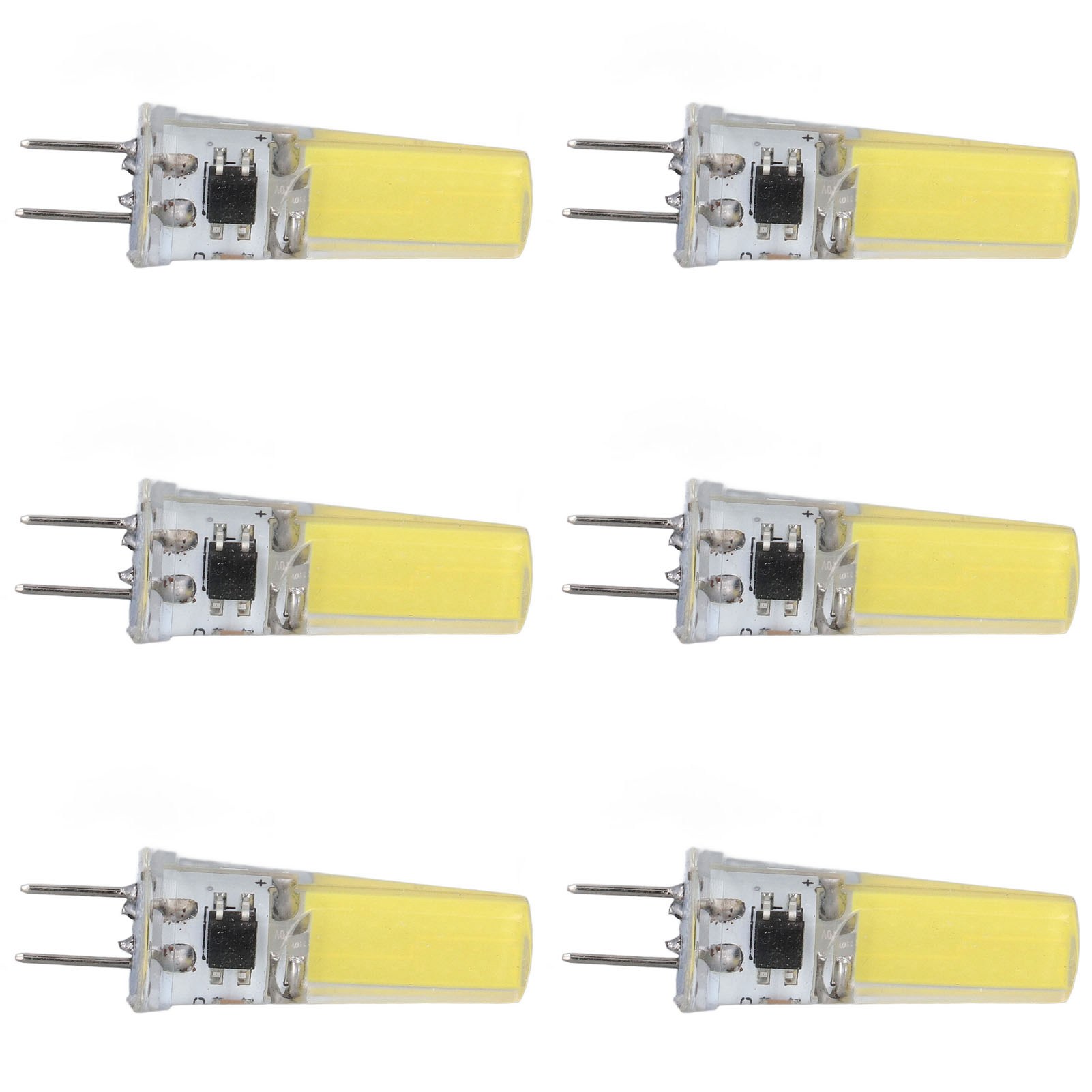 6er-pack Dimmbare G8 5w 2508 Cob-led-lampen, Energiesparend, Einfache Installation, 360°-lichtstreuung, Stabile Lebensdauer Von 50.000 Stunden, 100–120 V, Warmweiß