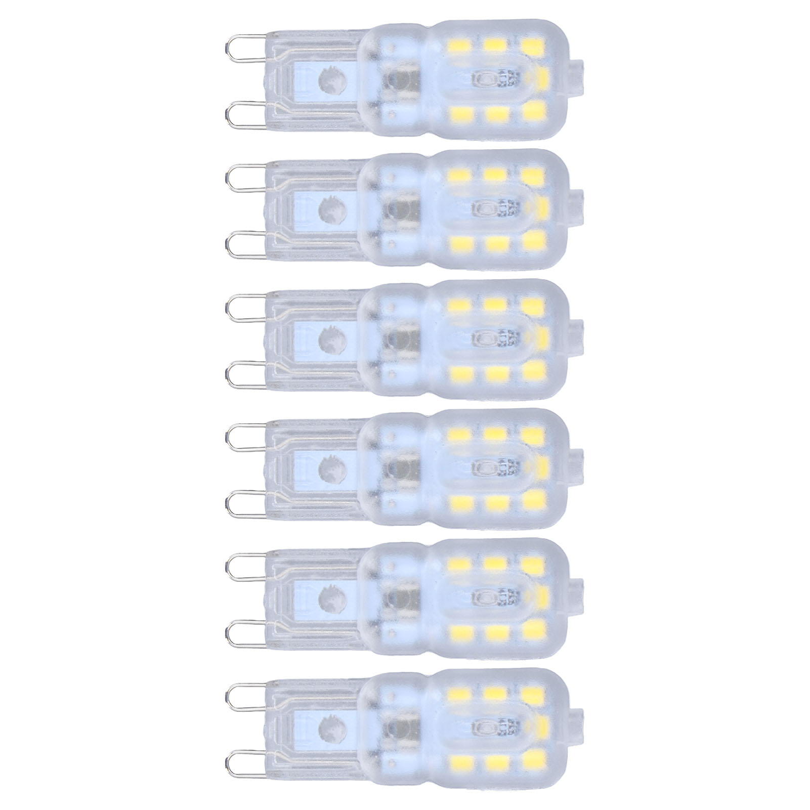 G9-dimmlampen, Augenschonend, Energiesparend, 14 Leds, 3 W, Für Kronleuchter Und Tischlampen, 6er-pack, Weißes Licht, 110 V