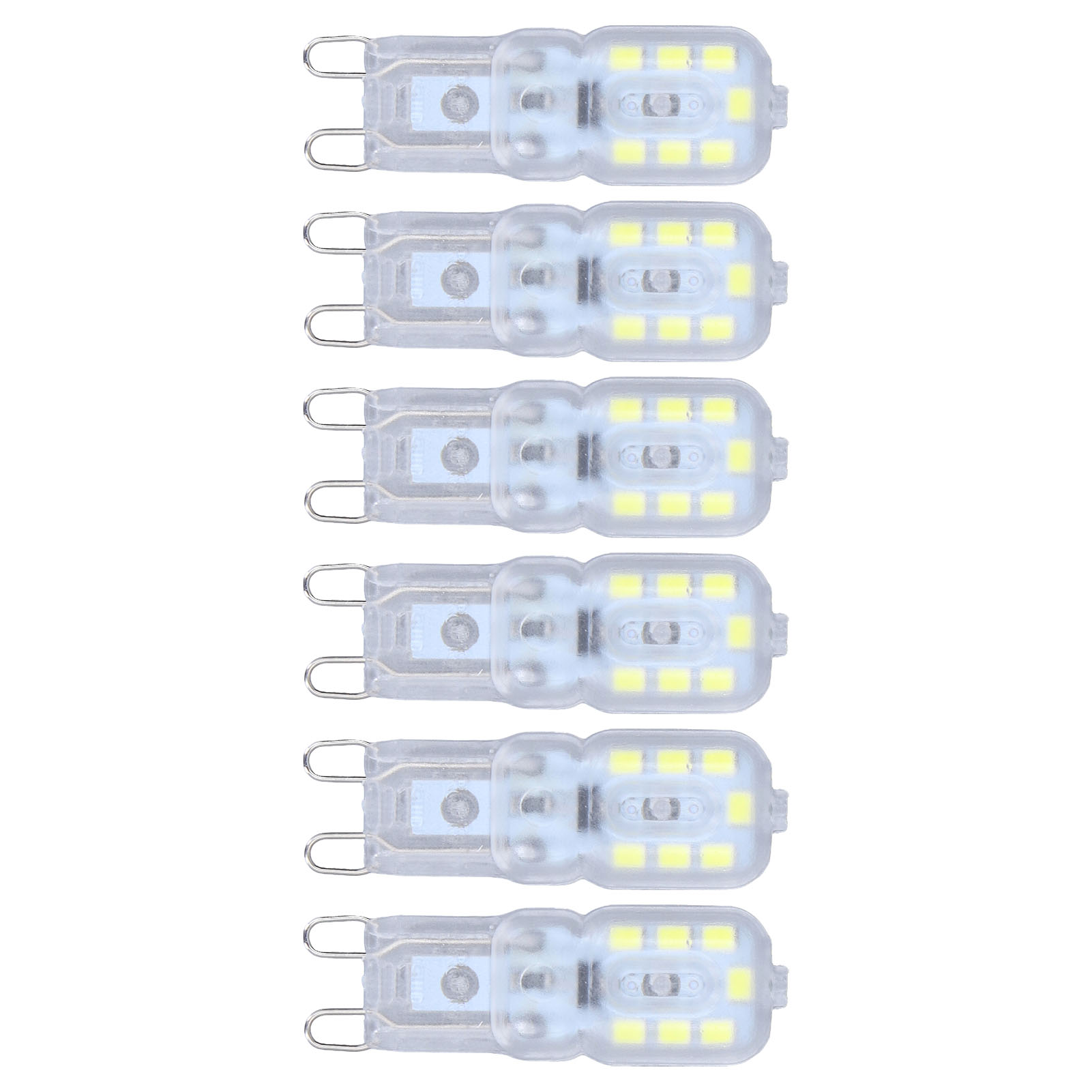 G9-dimmlampe, Augenschonend, Energiesparend, 14 Leds, 3 W, Für Kronleuchter Oder Tischlampen (6er-pack), Warmweißes Licht, 110 V