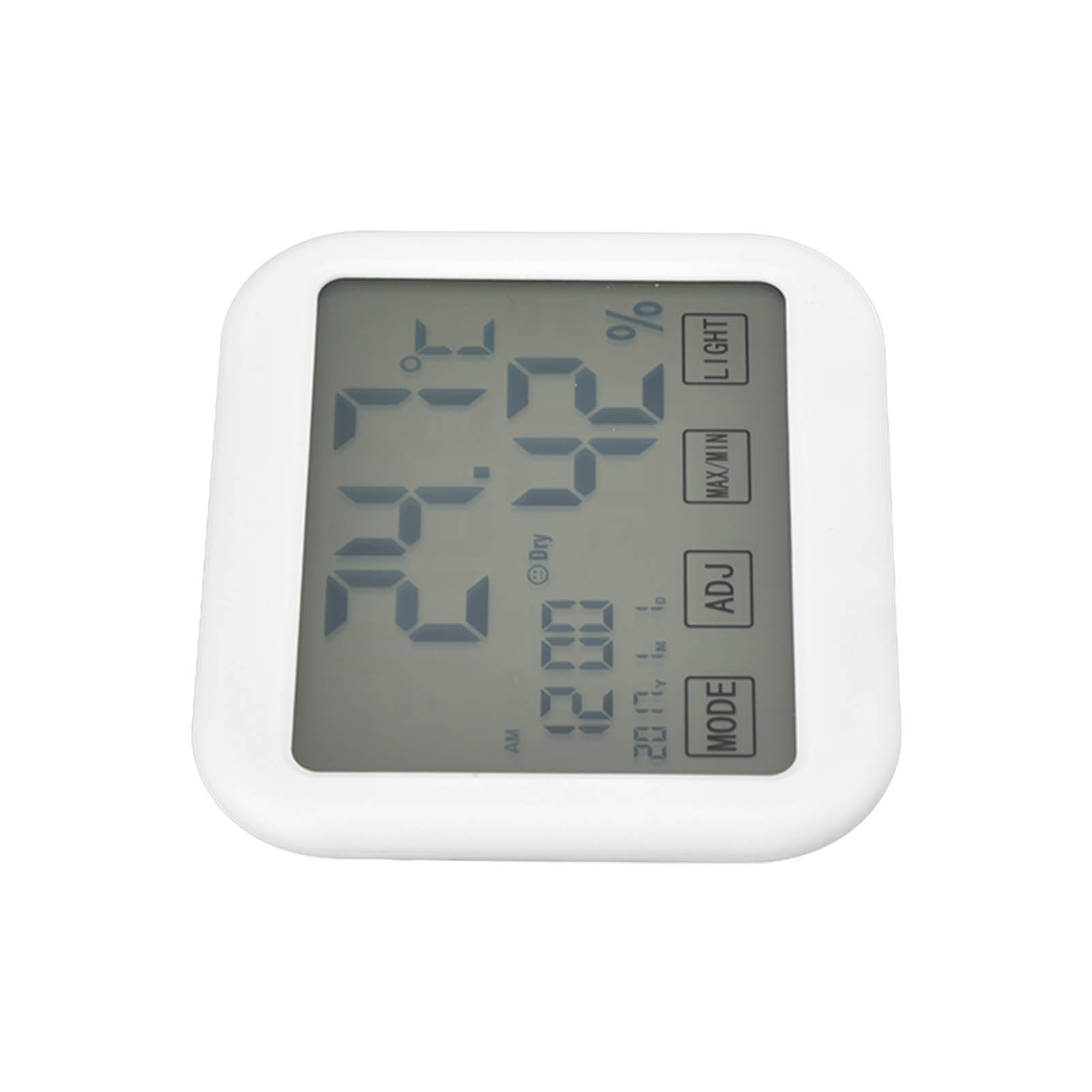 Digitales Thermometer Mit Intelligenter Touch-funktion, Weckerfunktion, Temperatur- Und Feuchtigkeitsaufzeichnung Sowie Leuchtendem Lcd-display