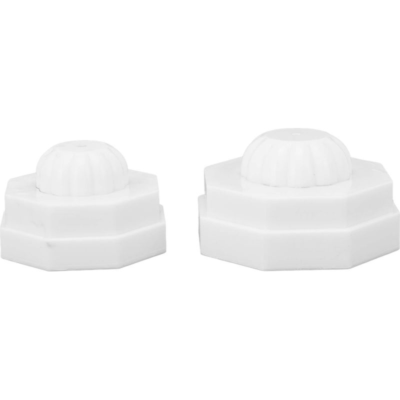 Set Mit 2 Universellen Silikon-vakuumiergeräten Für Weithalsgläser, Weiß