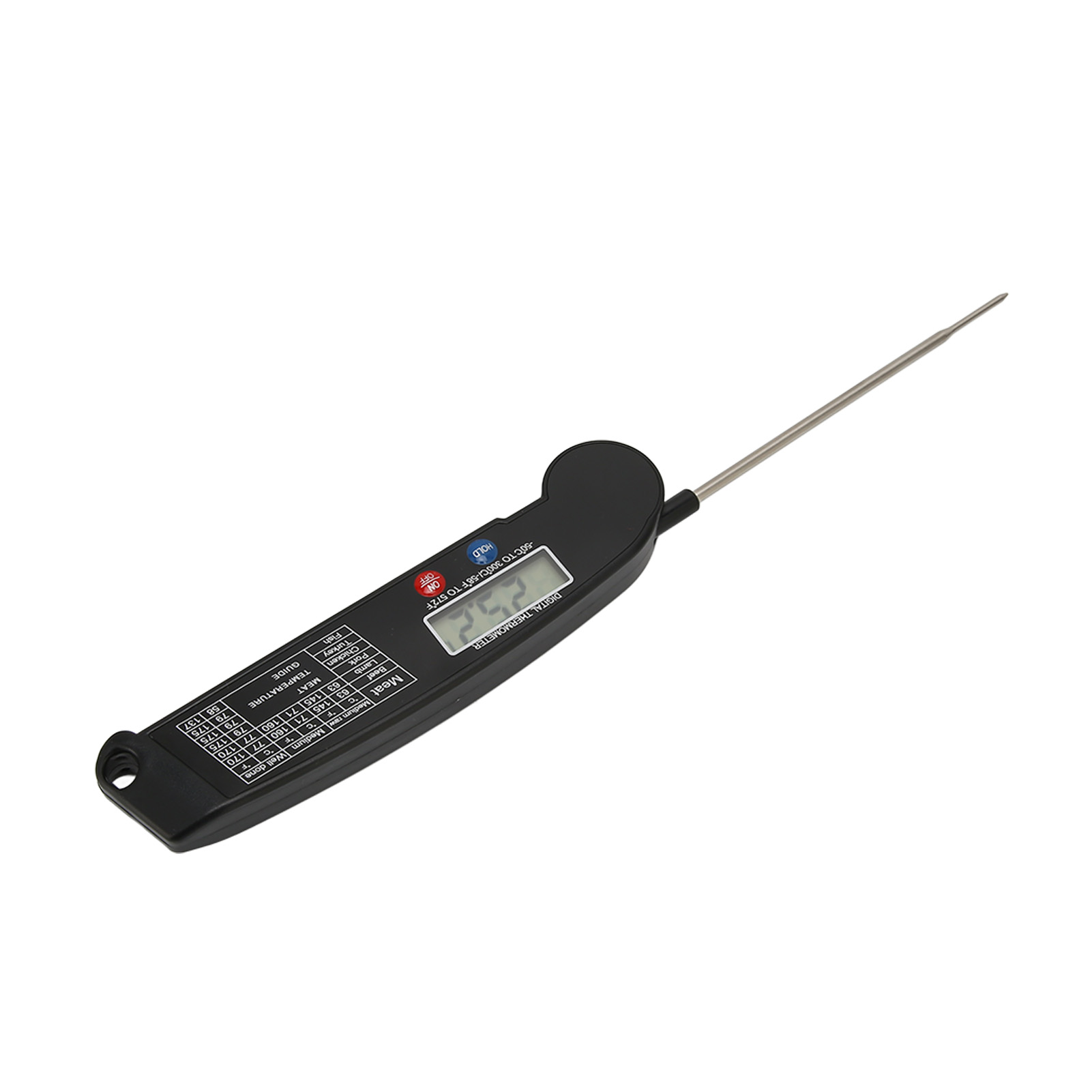 Multifunktionales Fleischthermometer Mit Sofortanzeige, Digitales Grillthermometer, Zum Kochen Und Grillen, Schwarz
