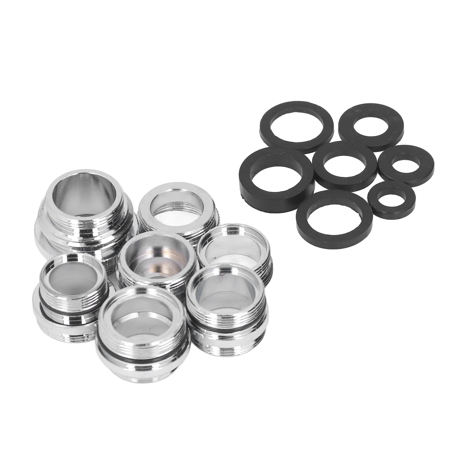 7-teiliges Set Mit Männlichen Und Weiblichen Wasserhahnadaptern Inklusive Dichtung, Messing-luftsprudler-adapterset Für Gartenschlauch Und Küchenspüle