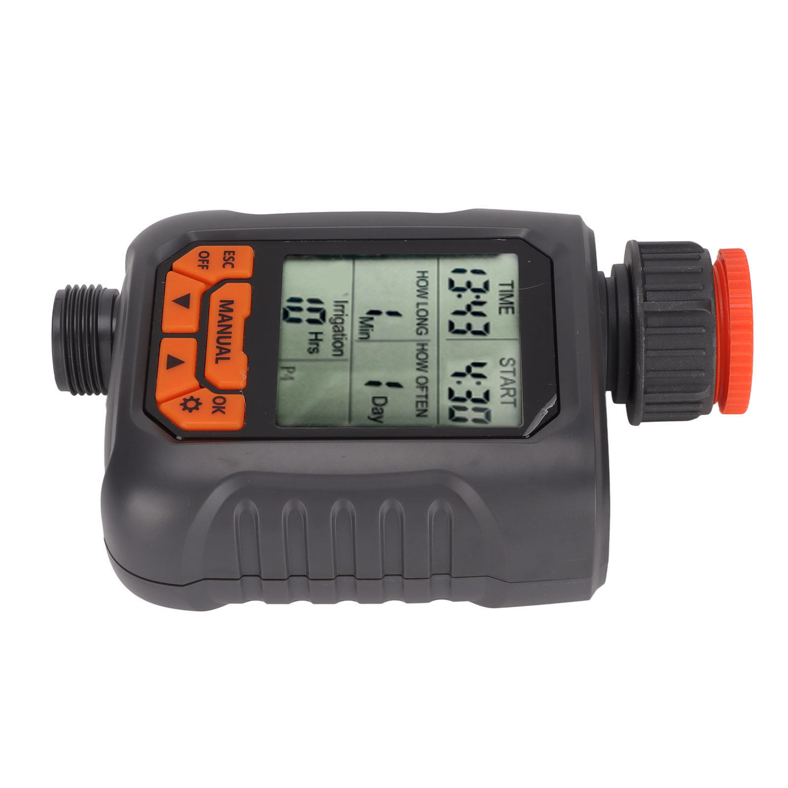 G3/4 Bewässerungscomputer Ip65 Wasserdicht, Großes Lcd-display, Digitaler Bewässerungsregler Mit Kupferadapter