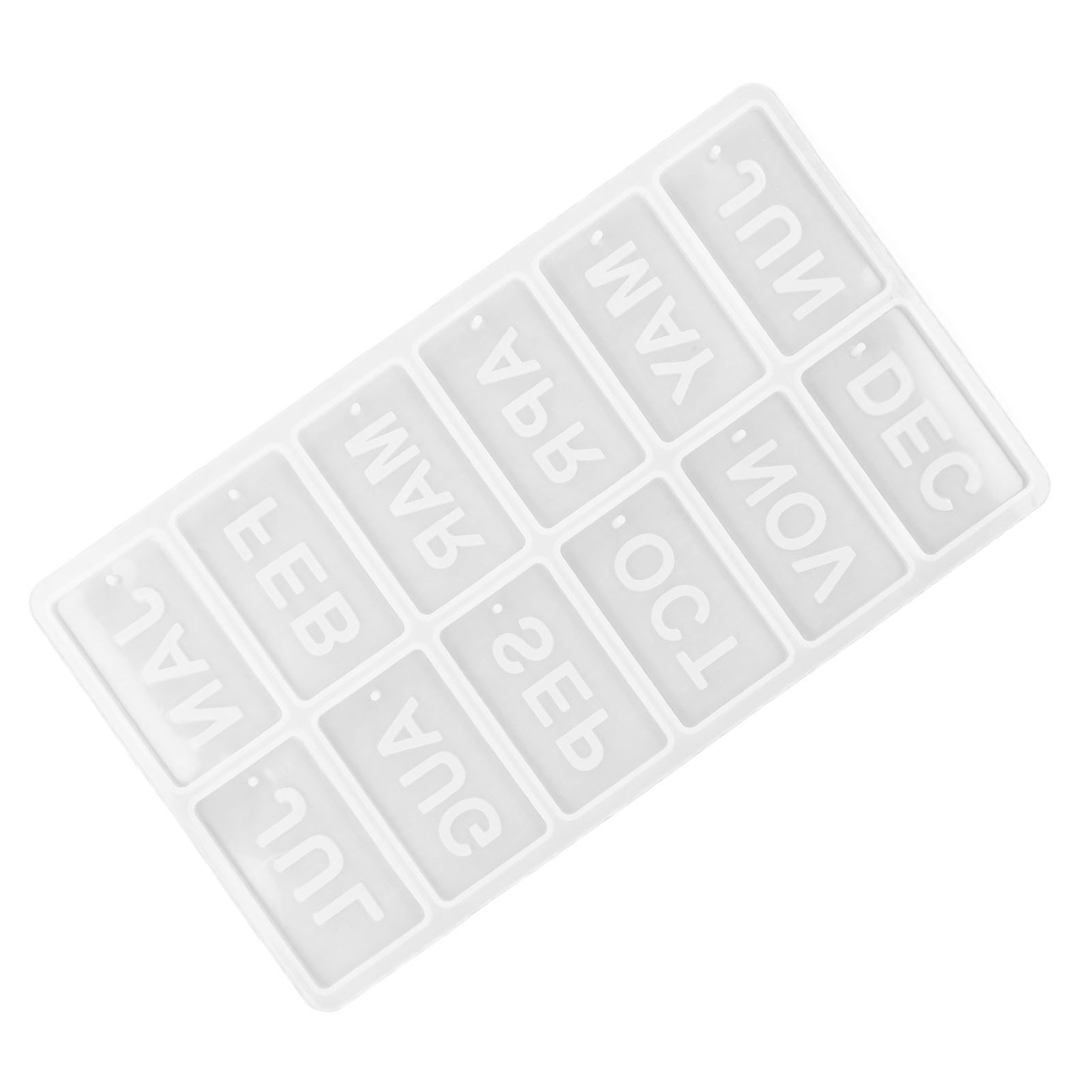 Silikonform, Weich, Flexibel, Im Stil Englischer Monatszahlen, Wiederverwendbar, Langlebig, Leicht Zu Entformen, Diy-form, Englische Monatszahlen, Liste, Form 60-738