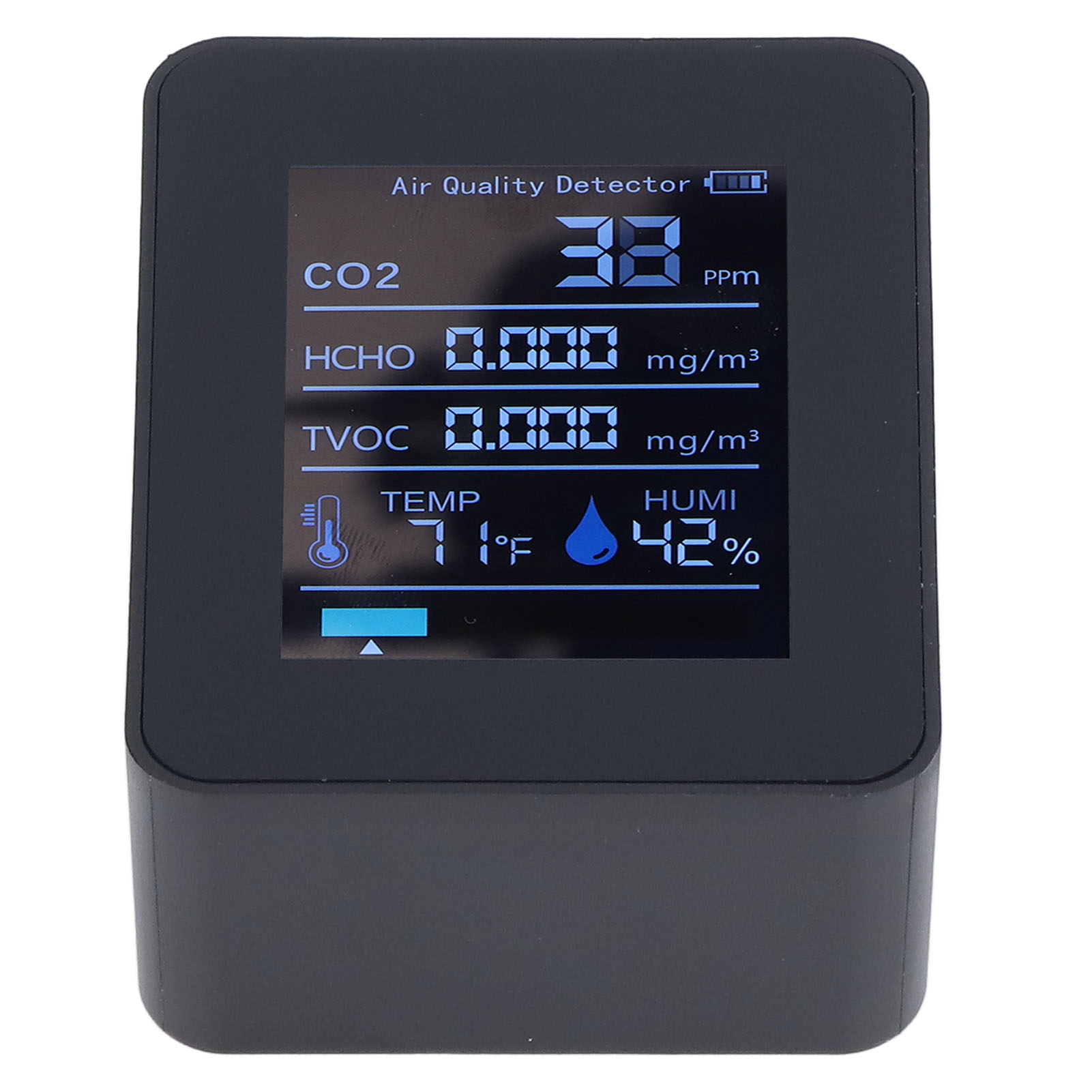 5-in-1-luftqualitätsmessgerät, 60 Tage Datenspeicherung, Lange Akkulaufzeit, Led-digitalanzeige, Usb-ladefunktion, Co2-detektor
