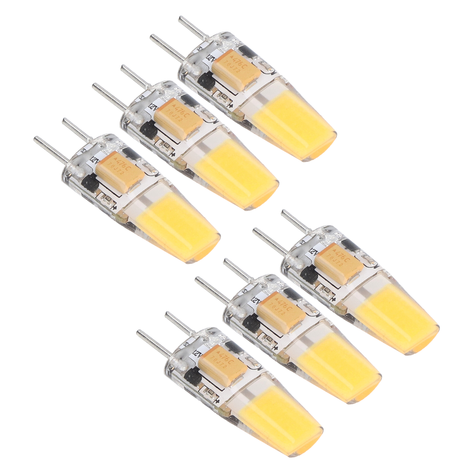 Stück Gy6.35 Glühbirne 5w Ac Dc12v Cob-glühbirne Energiespar-silikon-deckenlampenbirne Für Wohnzimmer
