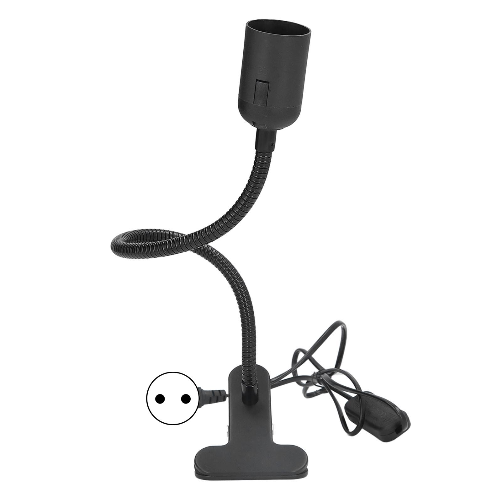 E27/e26 Klemmfassung Für Schreibtischlampen, Leselampen Und Bücherlampen Im Schlafzimmer Oder Studentenwohnheim, 100–240 V, Eu-stecker