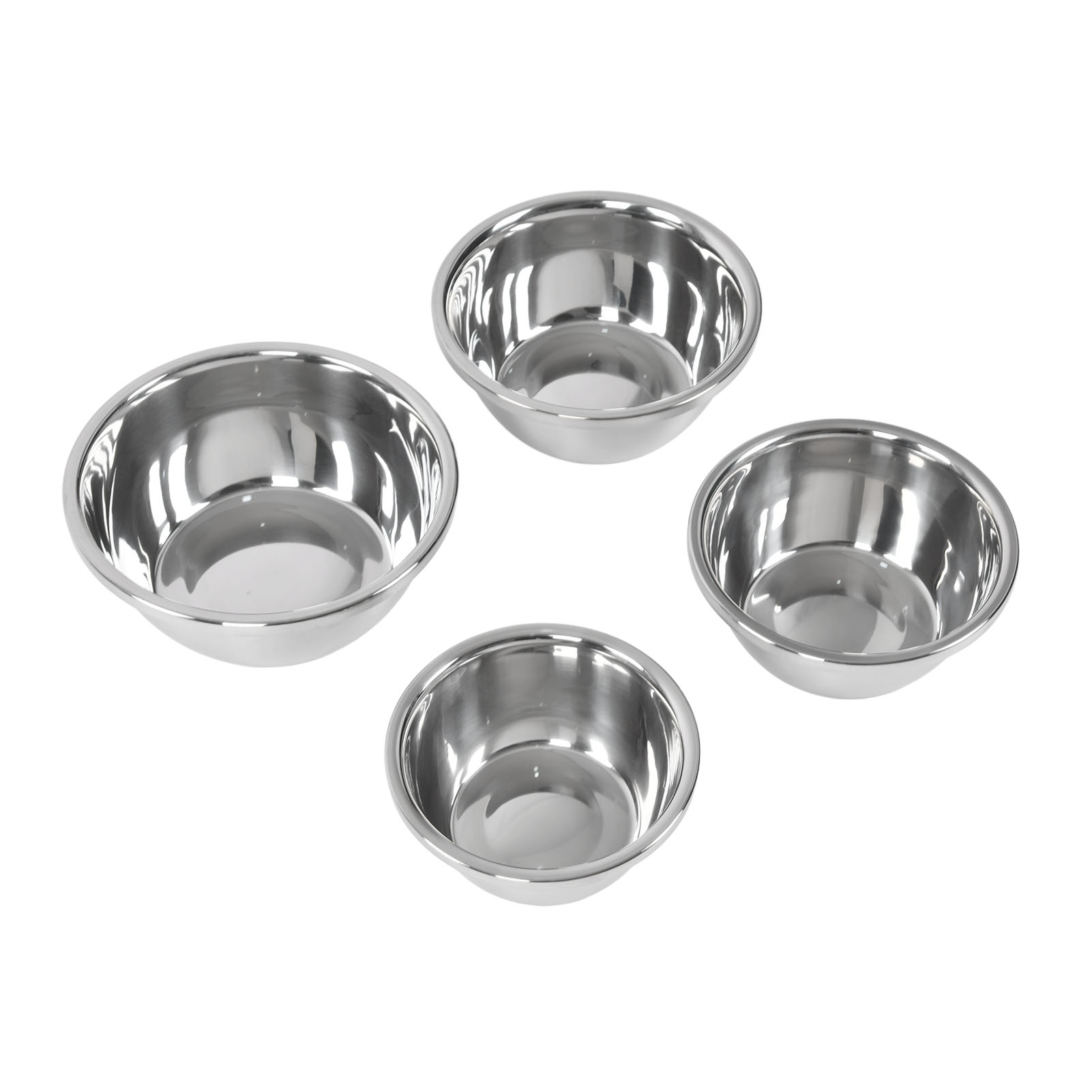 4-teiliges Edelstahl-rührschüssel-set, Dickwandige Suppenschüssel, Antihaftbeschichtet, Küchenutensil Zum Kochen