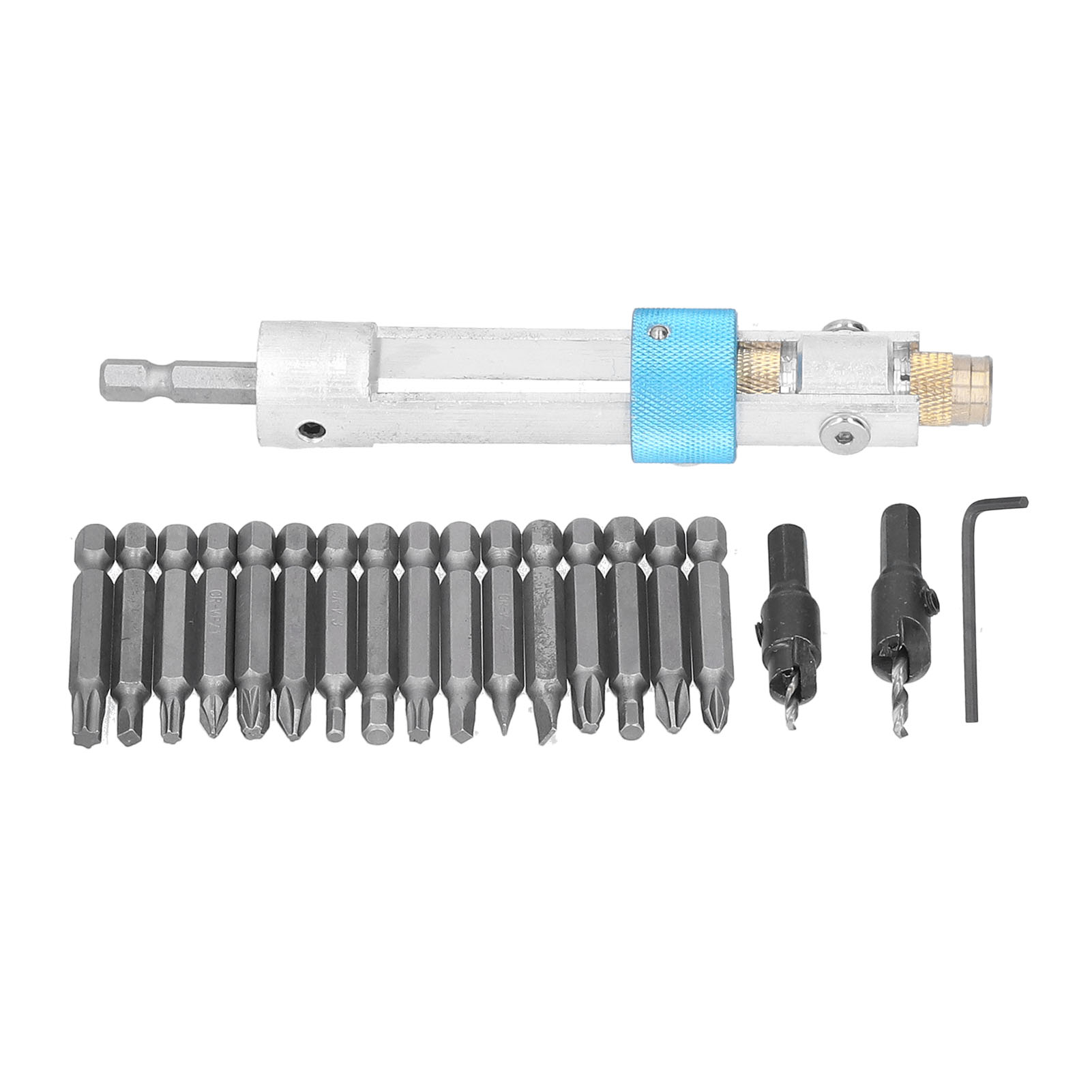 20-teiliges Set Senkbohrer, Hss-schraubendreherbits, Schraubendreheradapter, Handwerkzeug-reparaturset
