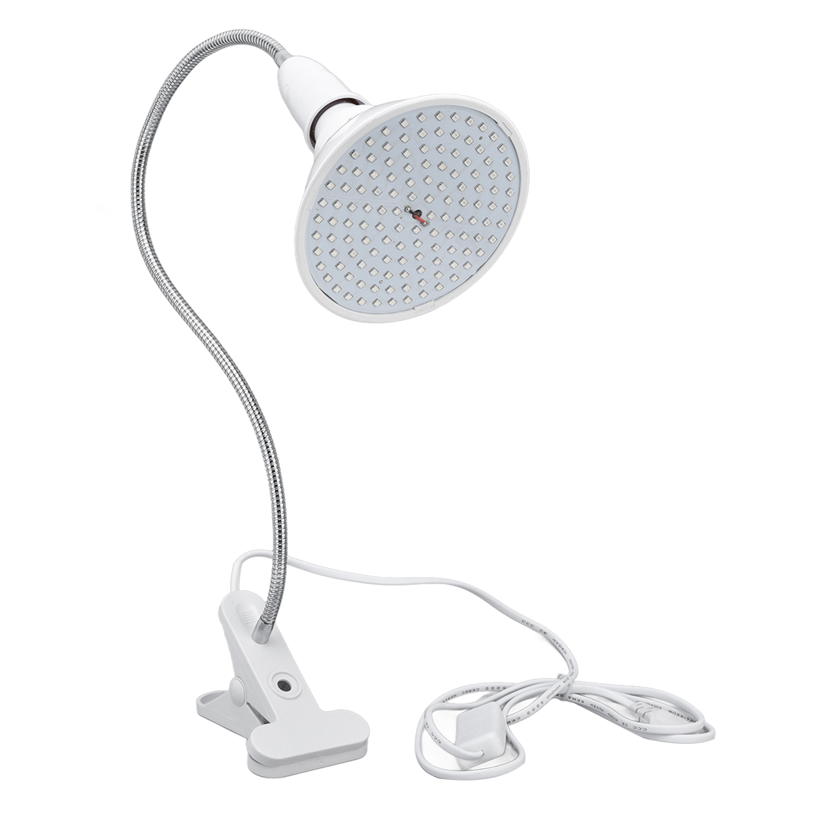 126 Leds, 8 W Pflanzenlampe Mit Flexibler Klemme, Geeignet Für Die Anzucht Von Sämlingen Im Gewächshaus, 85–265 V Eu-stecker