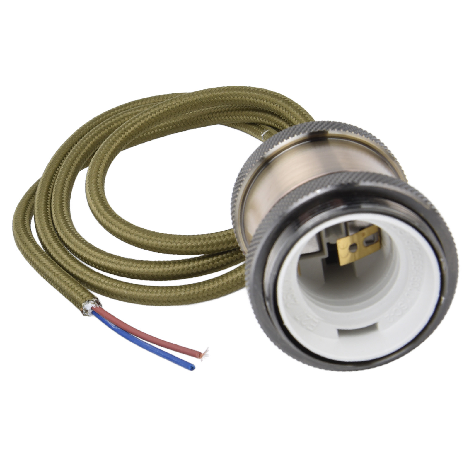 E27 Lampenfassung Mit Kabel, Vintage-pendelleuchtenfassung Für Schlafzimmer, 100–240 V