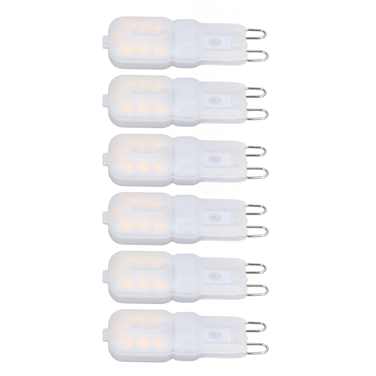 Packung Mit 6 Dimmbaren 3w G9 Led-lampen, Energiesparend, 360°-beleuchtung, Warmweiß, 220-240v, Für Decken- Und Pendelleuchten.