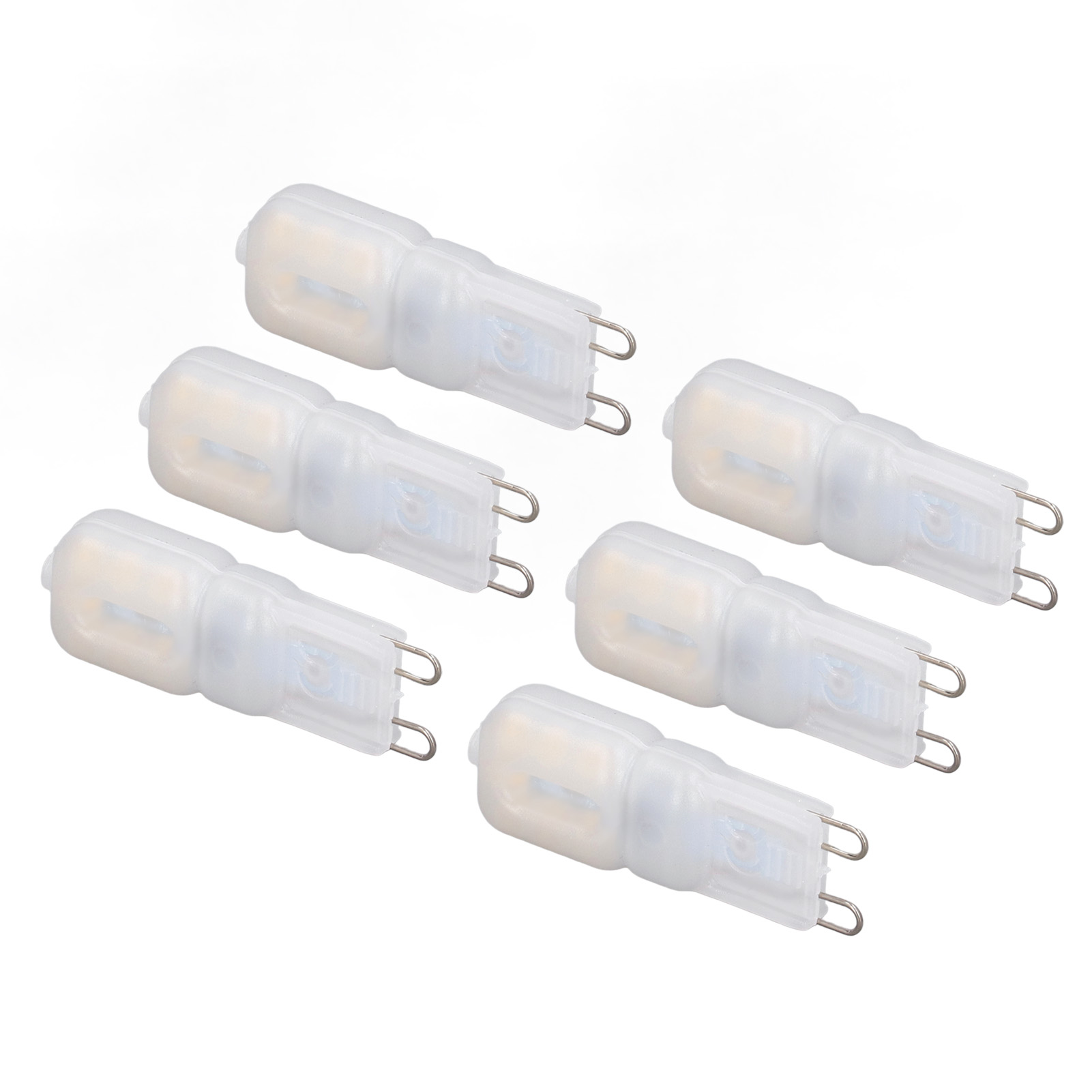 Packung Mit 6 Dimmbaren 3w G9 Led-lampen, Energiesparend, 360°-beleuchtung, Neutralweiß, 110-140v, Für Decken- Und Pendelleuchten.