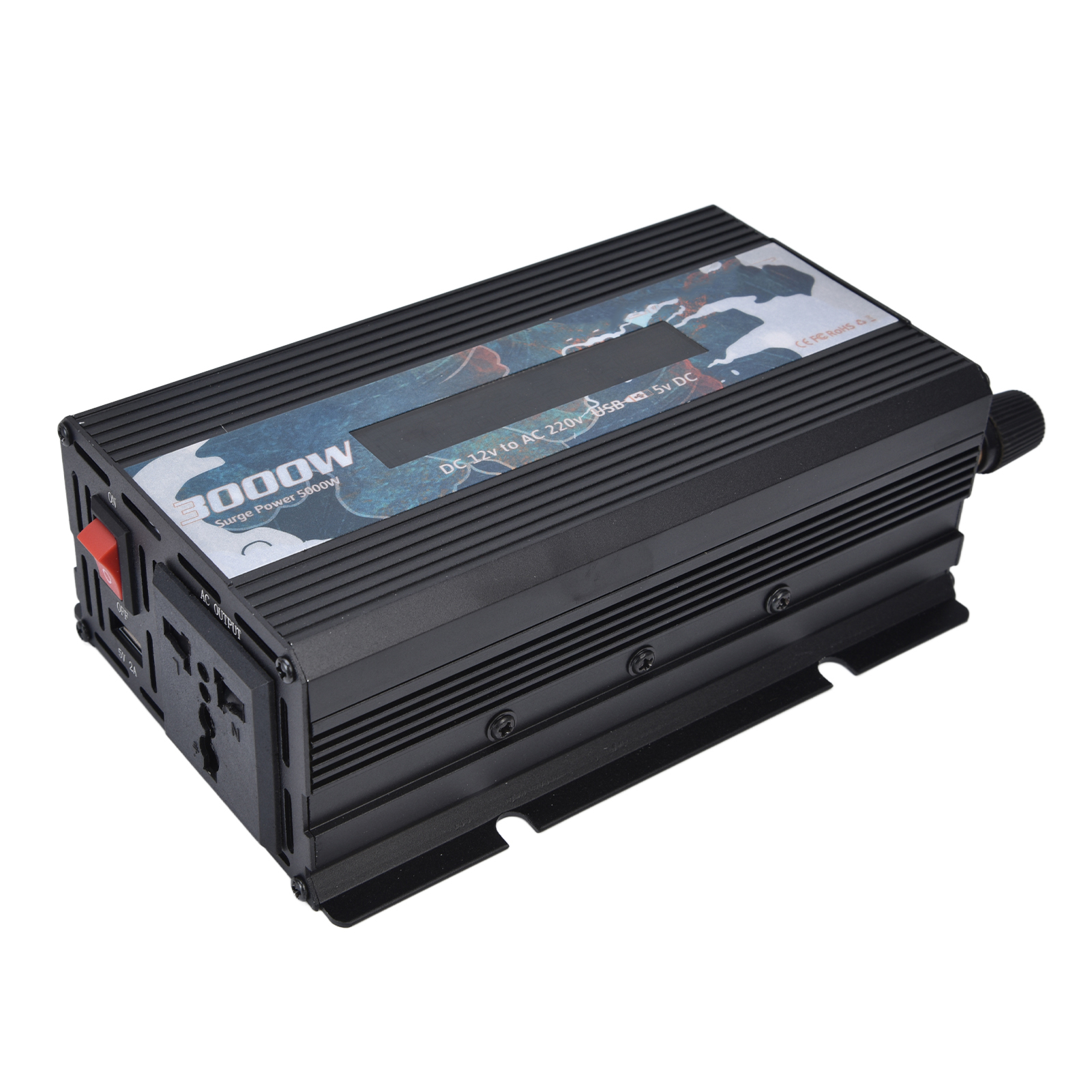 300-w-smart-stromwandler Mit Display, Aluminiumlegierung, Dc12v Auf Ac220v Wechselrichter